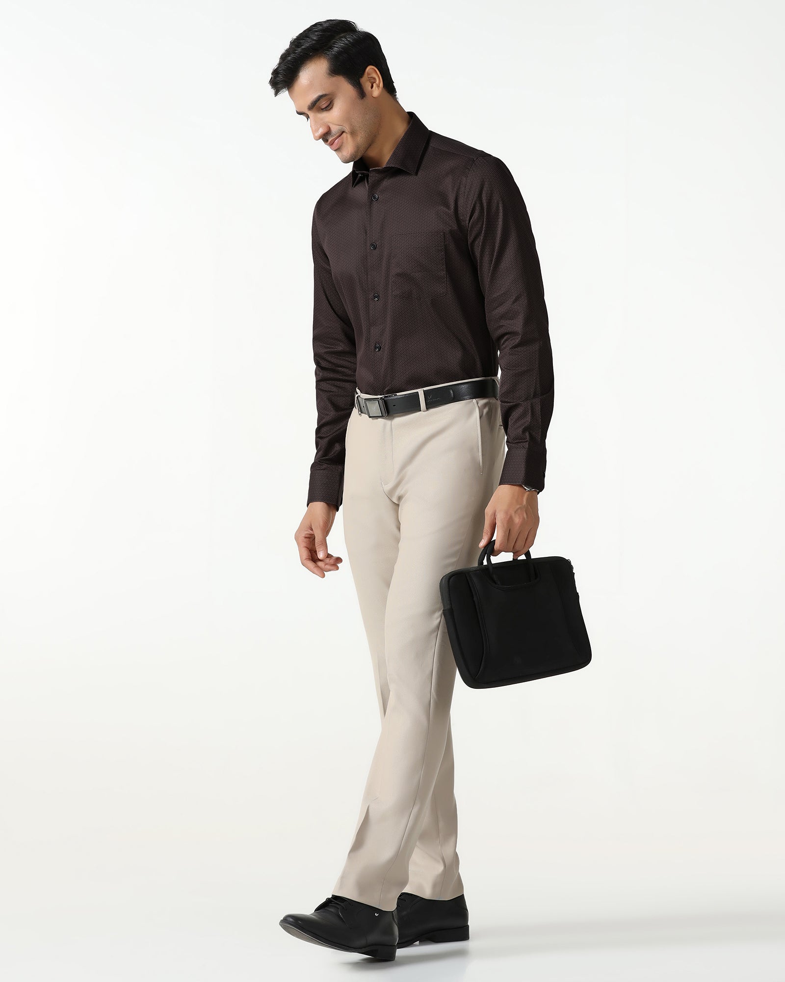 Brown Printed Shirt - Radio