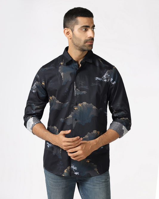 Brown Printed Shirt - Rodion