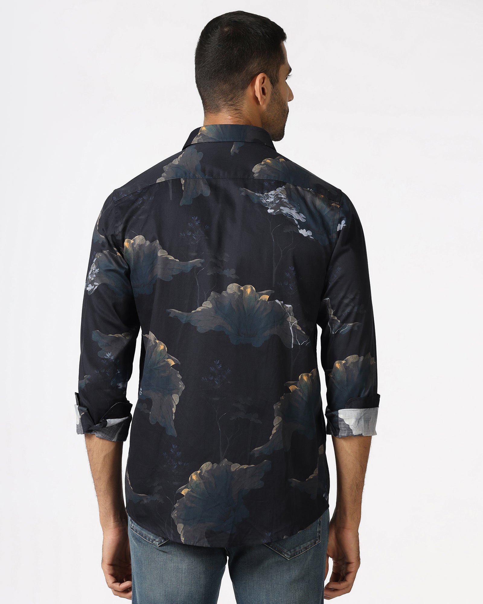 Brown Printed Shirt - Rodion