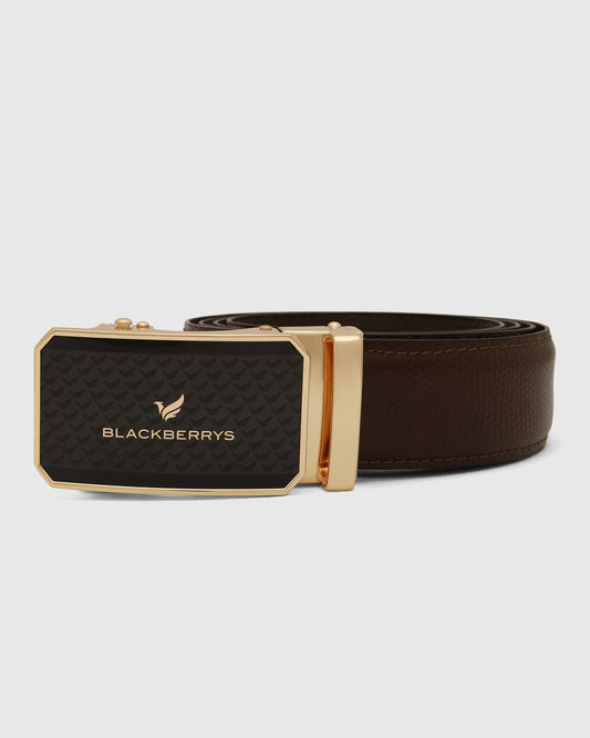 Leather Brown Solid Belt - Weyn