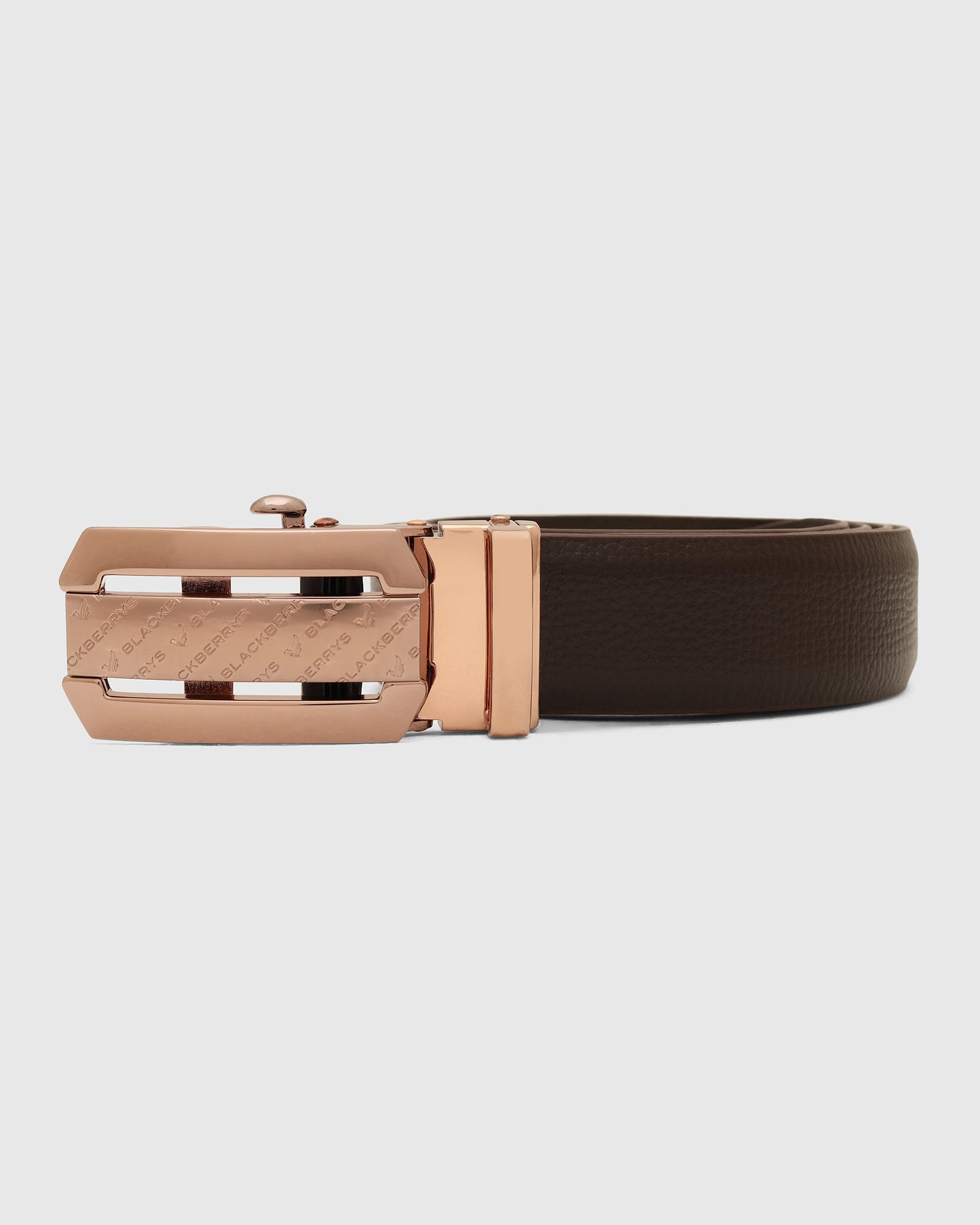 Leather Brown Solid Belt - Wolfgang