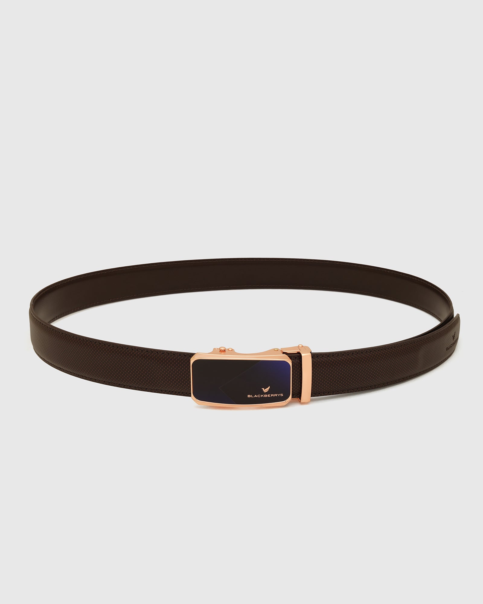 Leather Brown Solid Belt - Wrenley