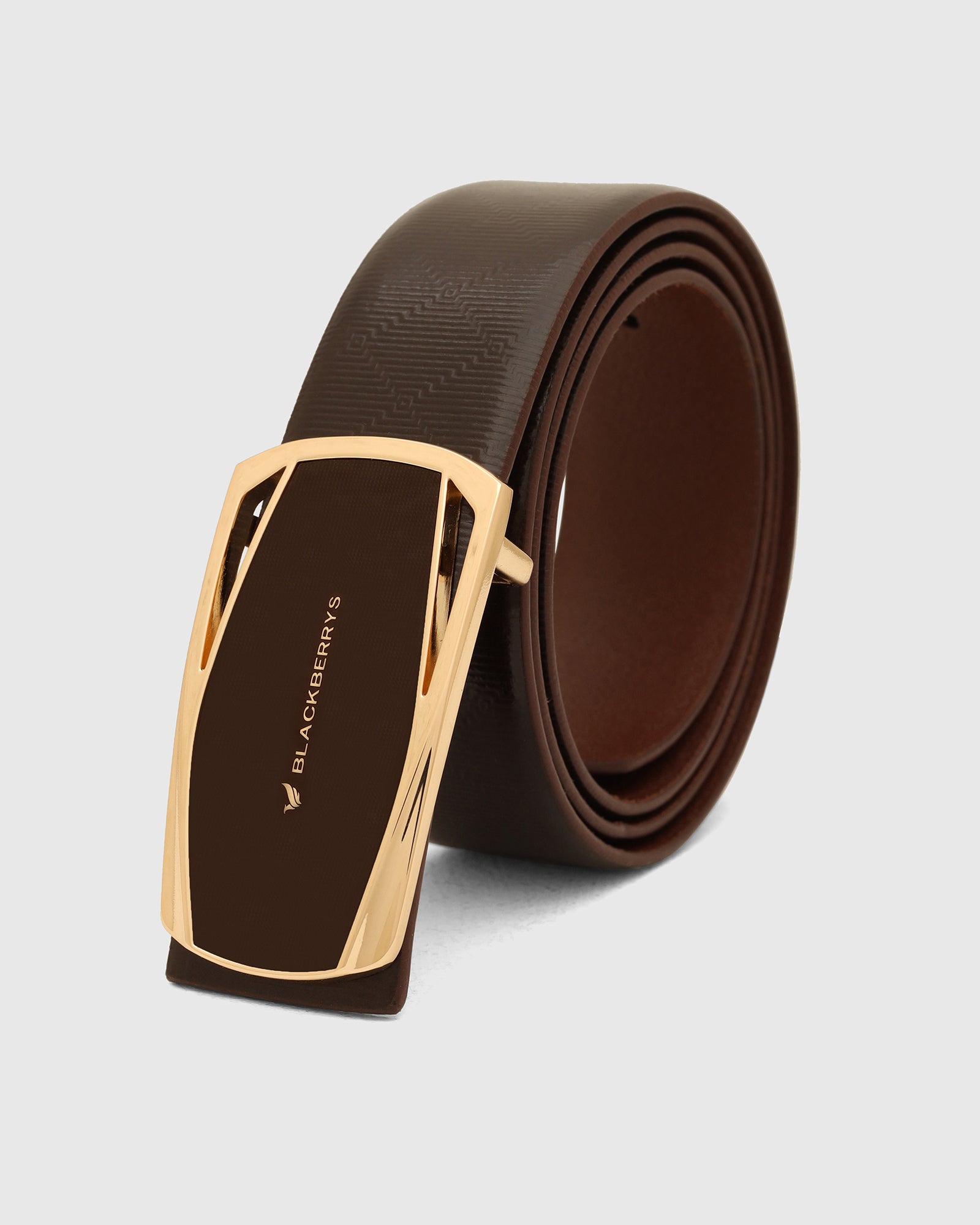 Leather Brown Solid Belt - Wynne