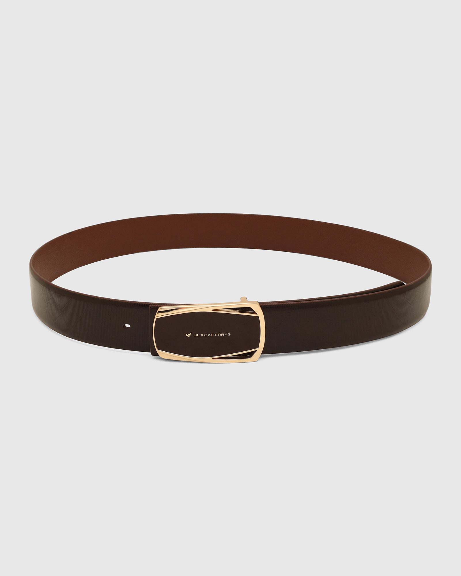 Leather Brown Solid Belt - Wynne