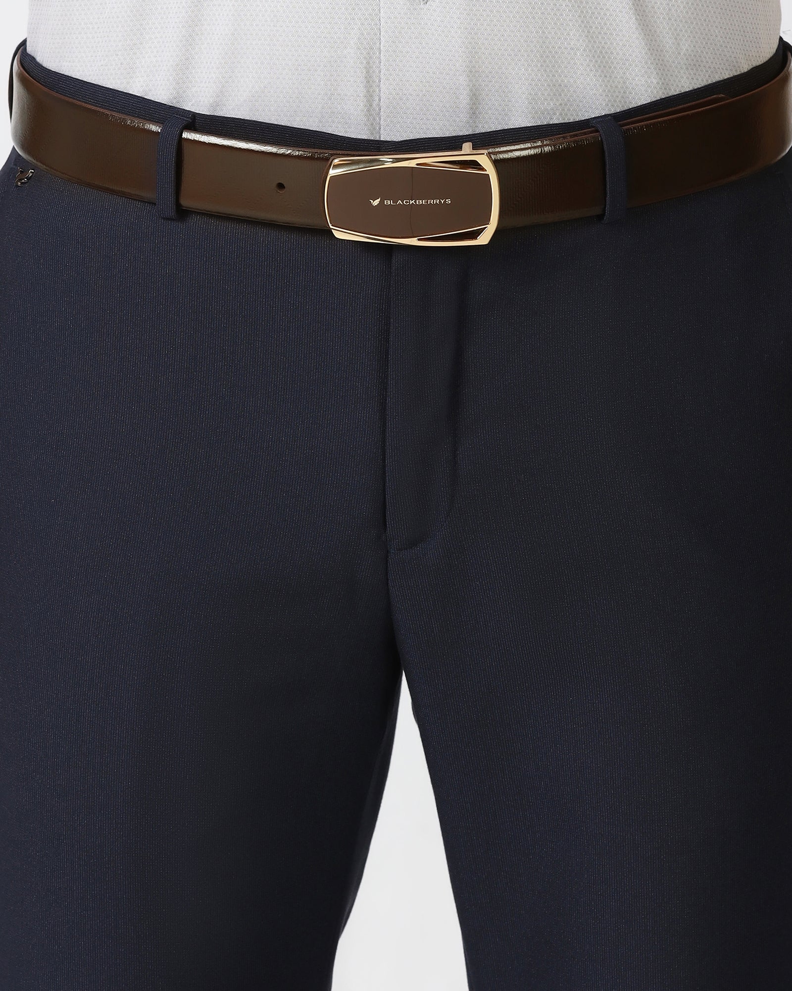 Leather Brown Solid Belt - Wynne