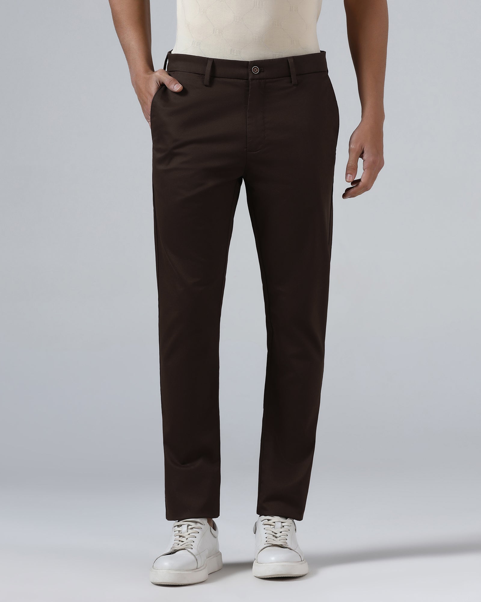 Brown Solid Khaki - Elm