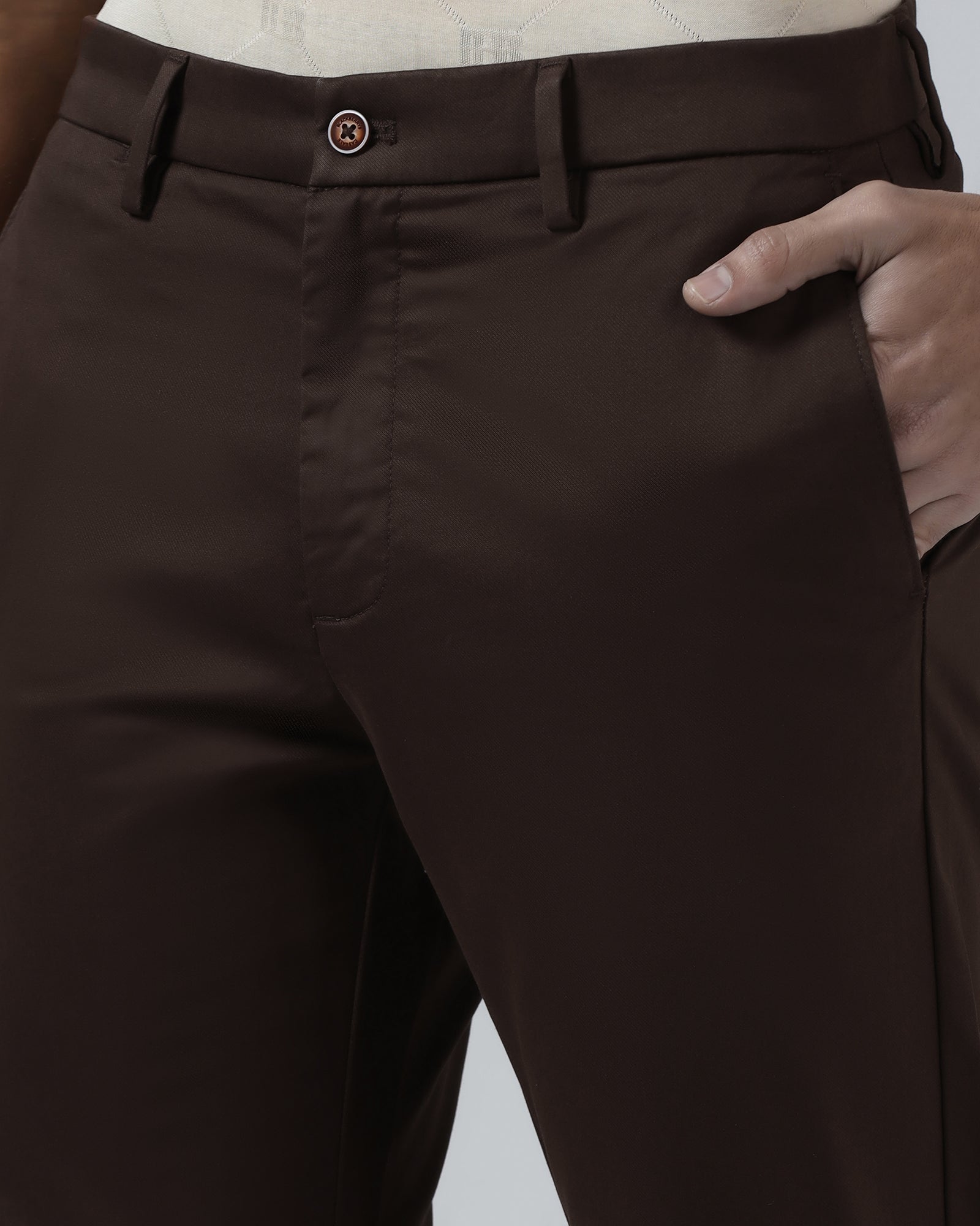 Brown Solid Khaki - Elm