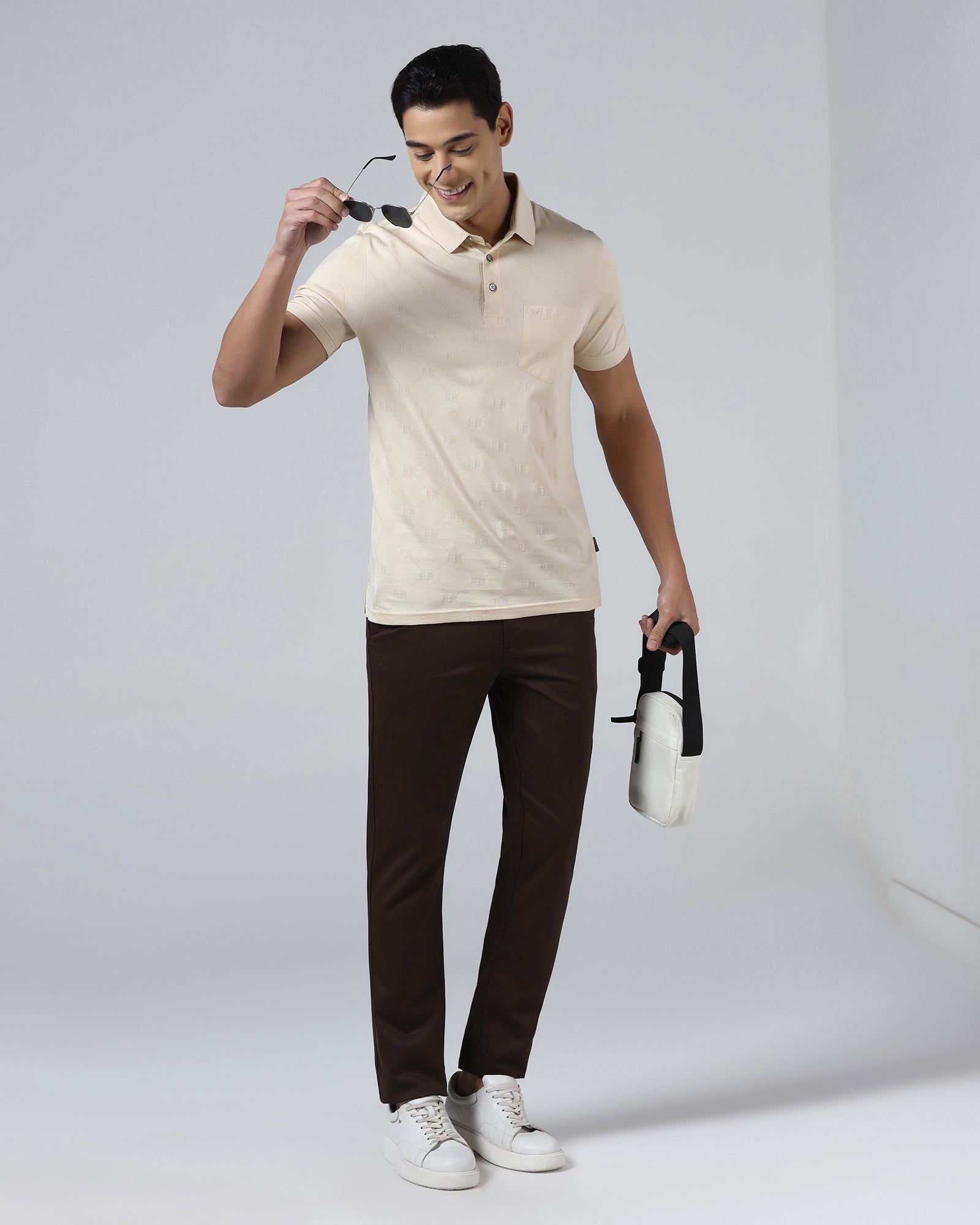 Brown Solid Khaki - Elm