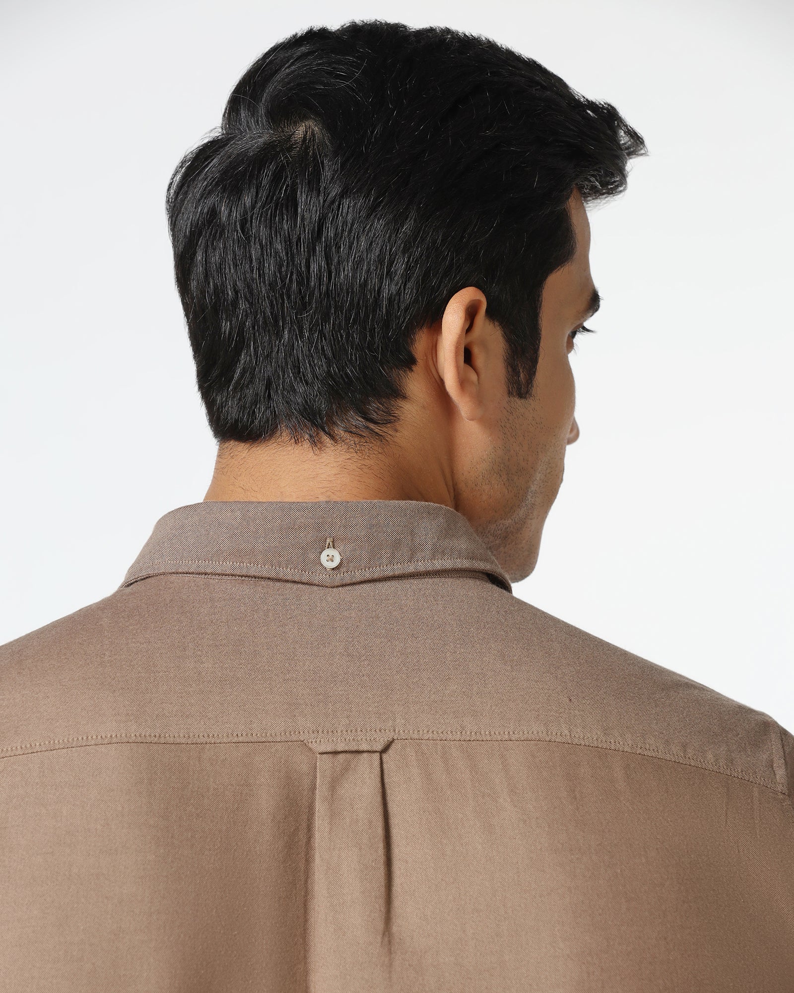 Brown Solid Shirt - Solly