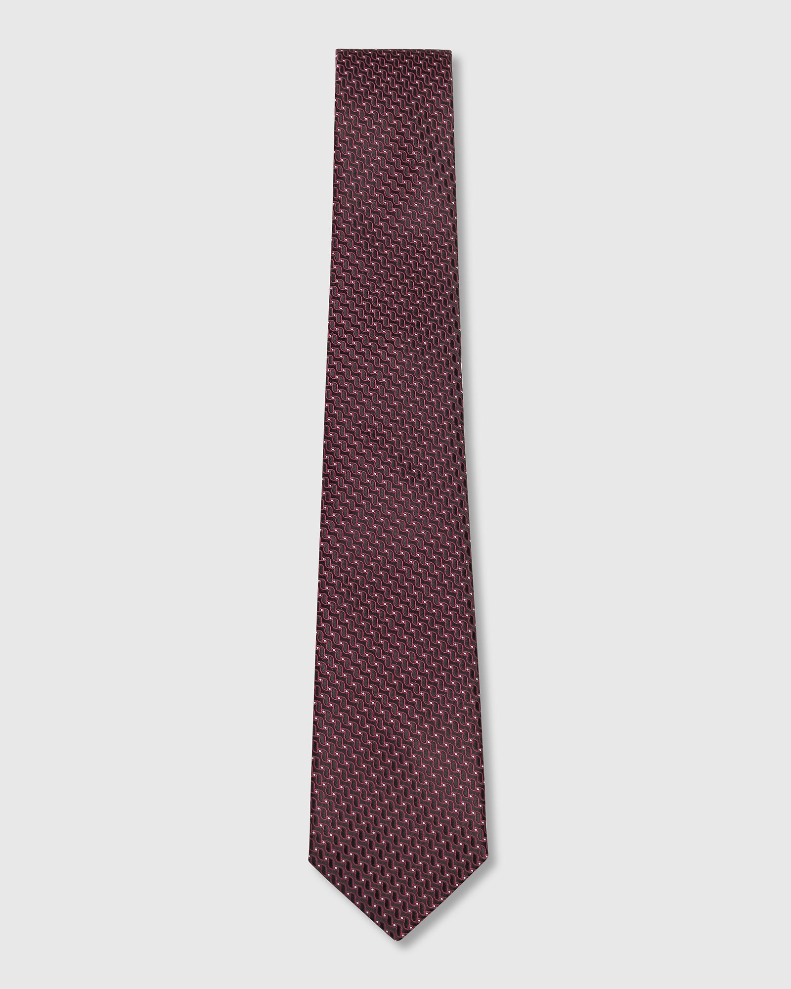 Brown Solid Tie - Weston