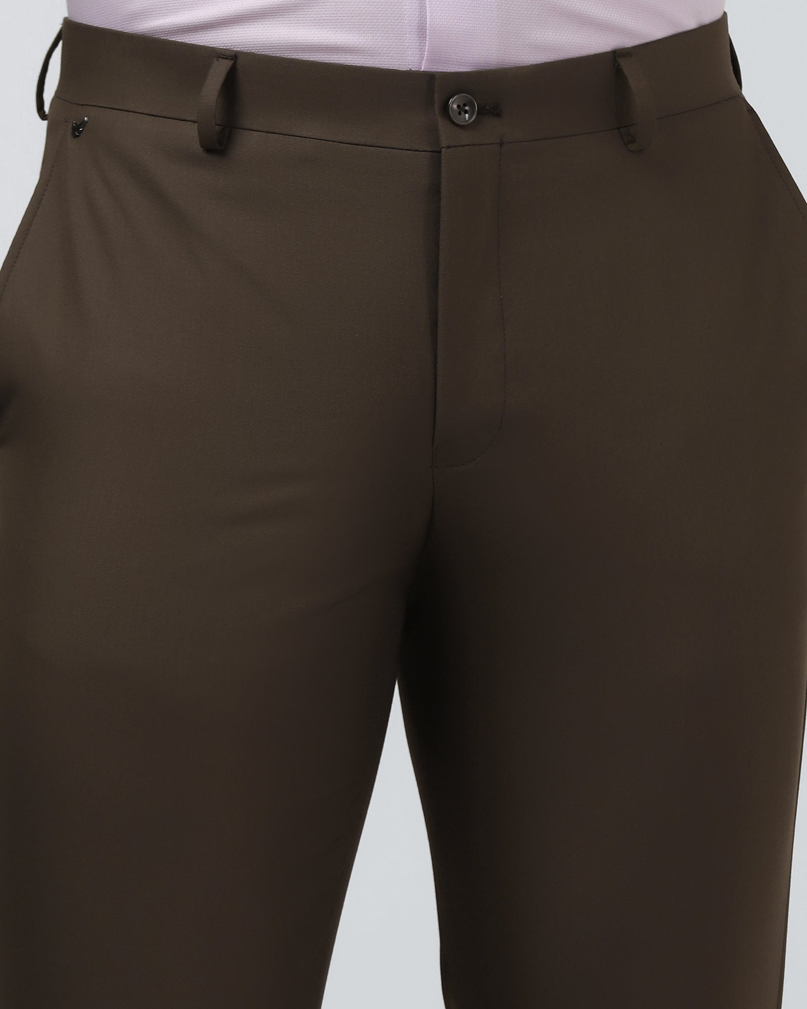 Brown Solid Trouser - Luis