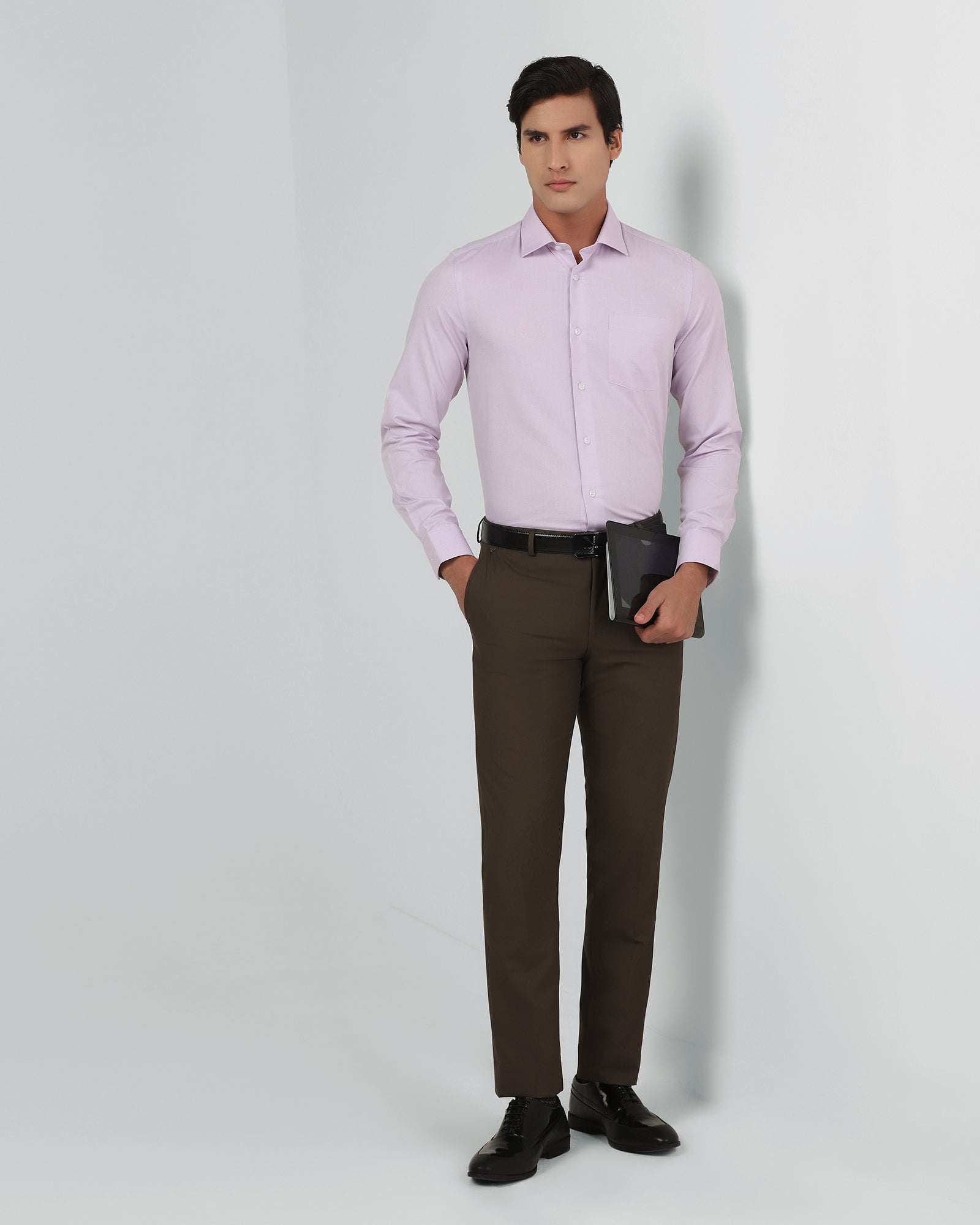 Brown Solid Trouser - Luis