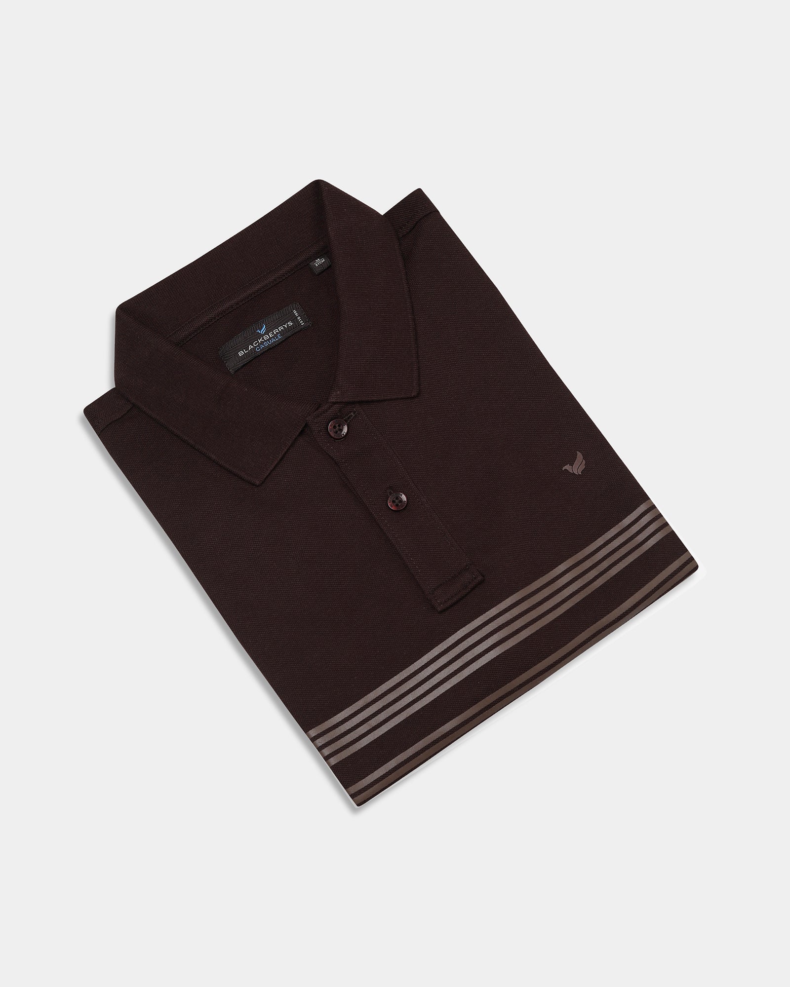Brown Stripe Polo - Clint