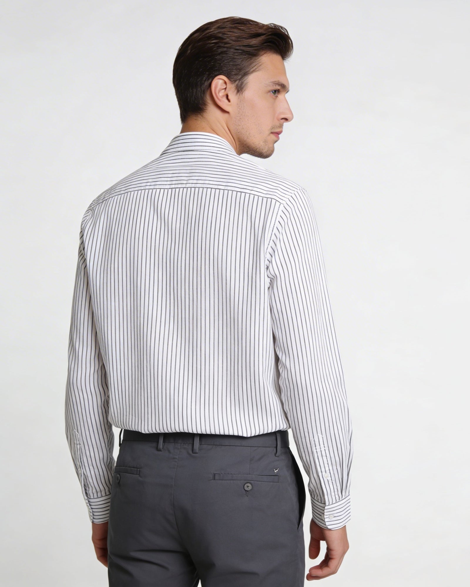 Brown Stripe Shirt - Catex