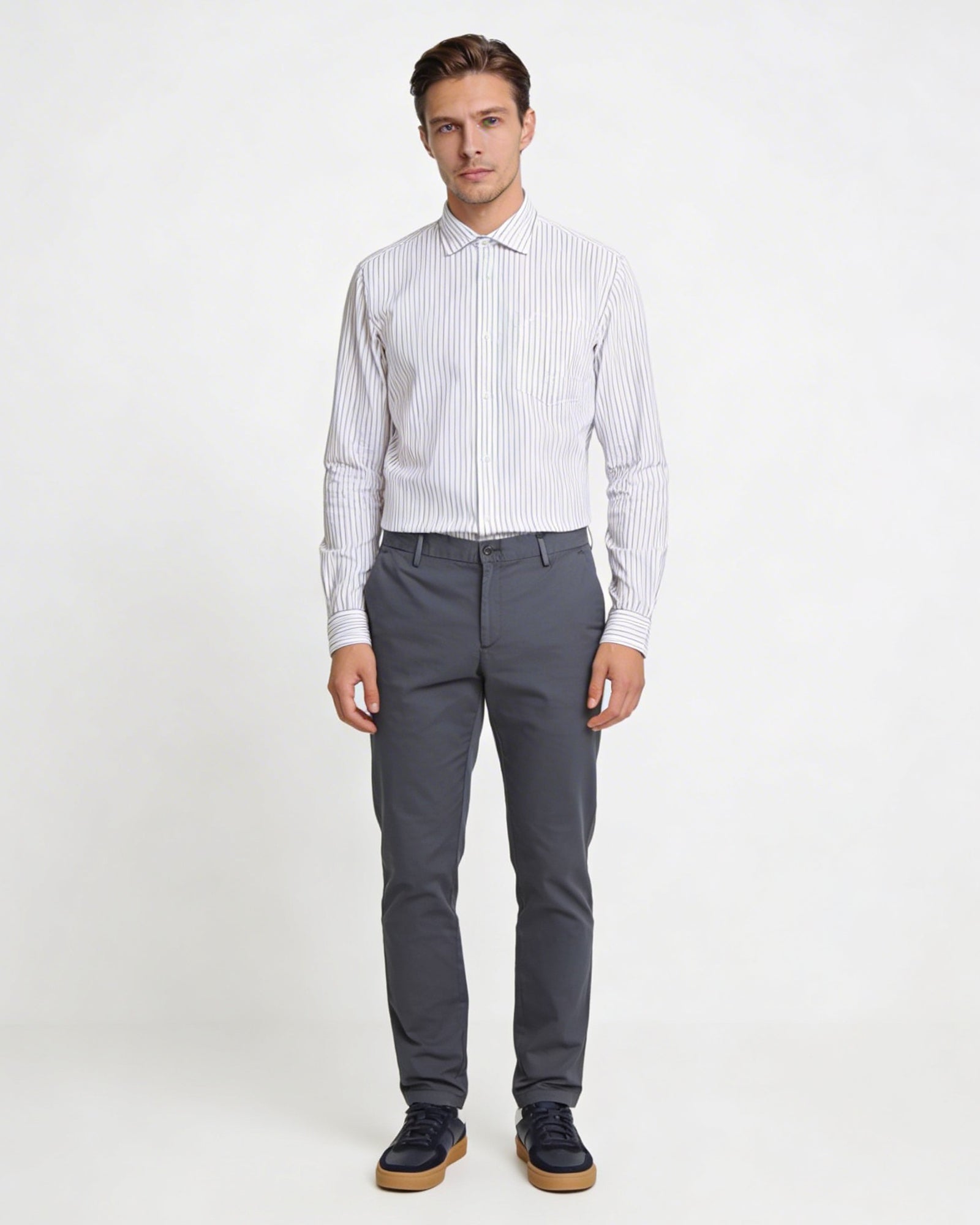 Brown Stripe Shirt - Catex