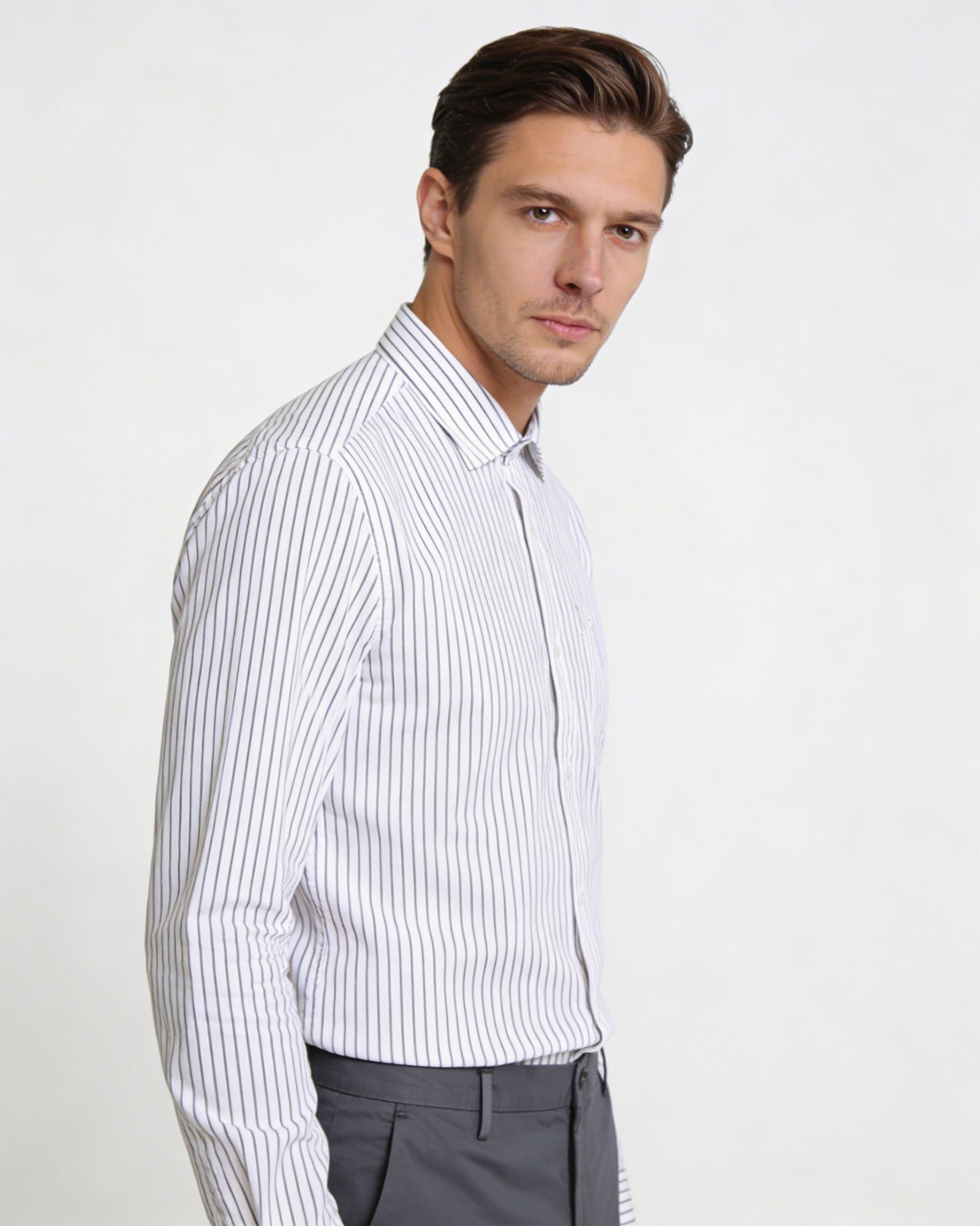 Brown Stripe Shirt - Catex