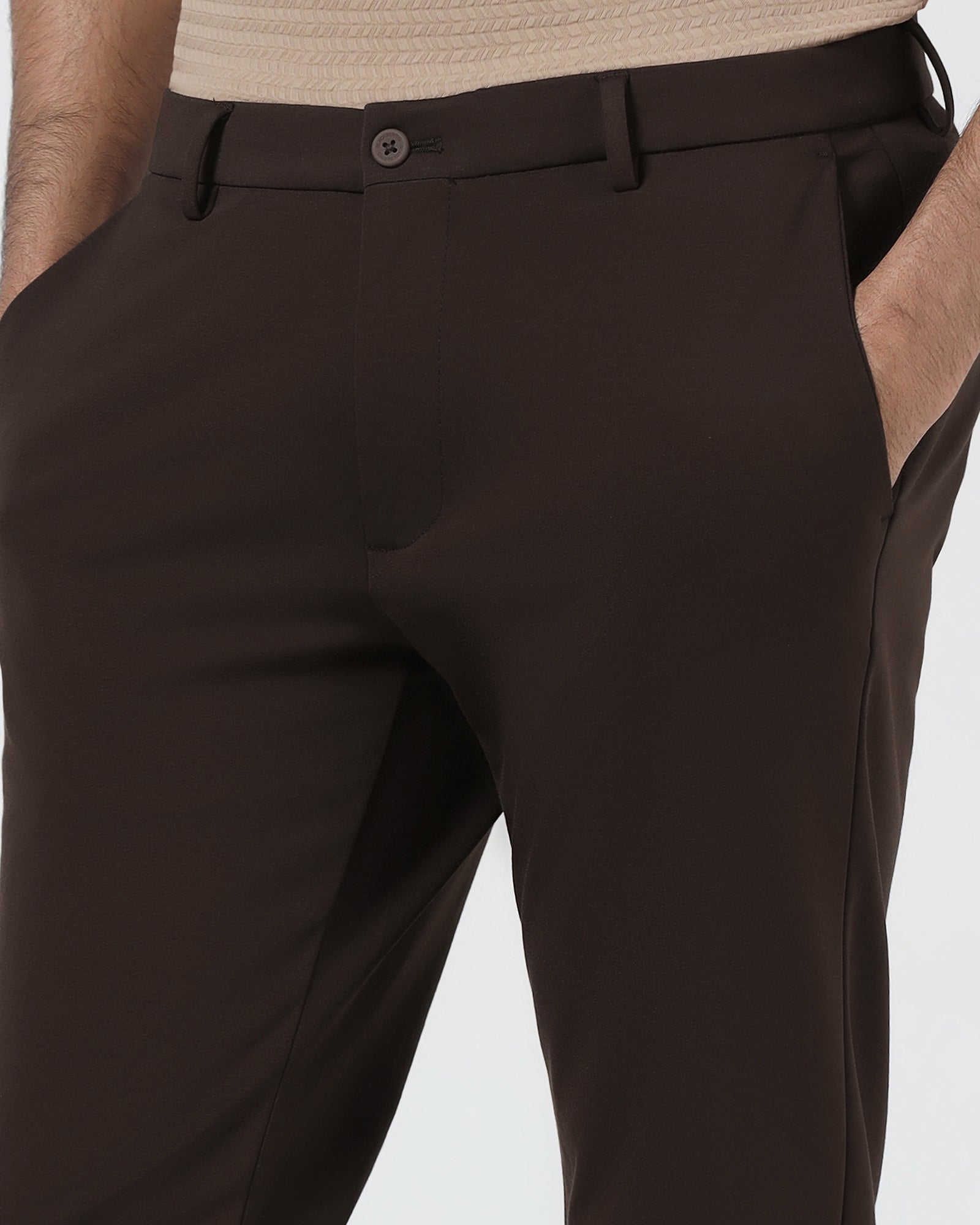 Brown TechPro Solid Khakis - Ziea