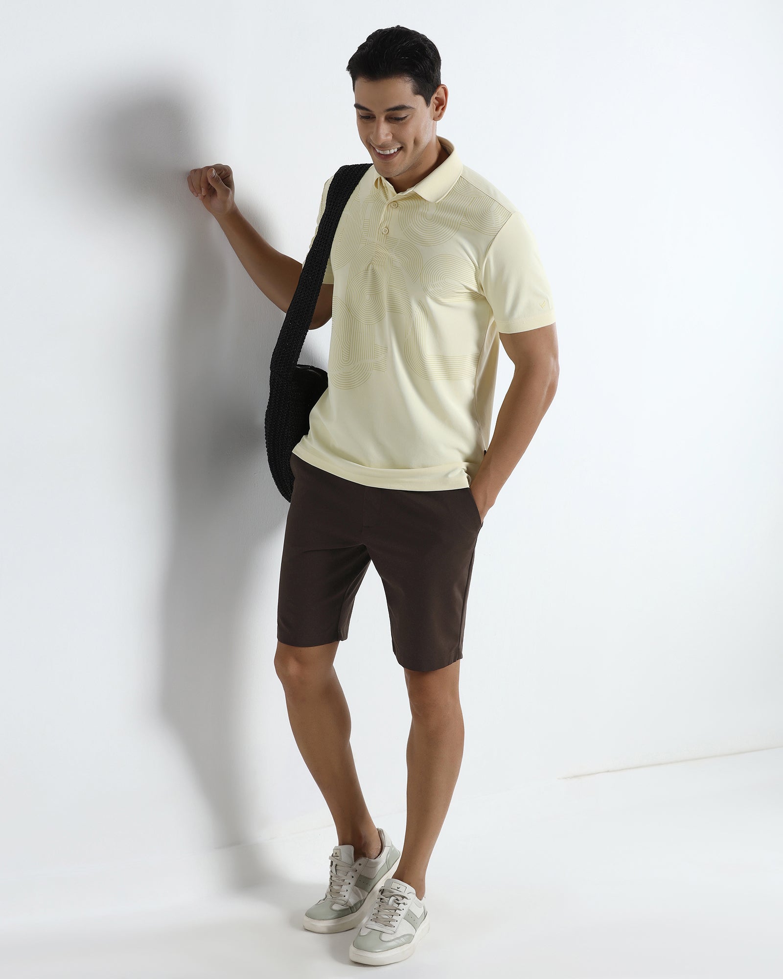 Brown TechPro Solid Shorts - Serry