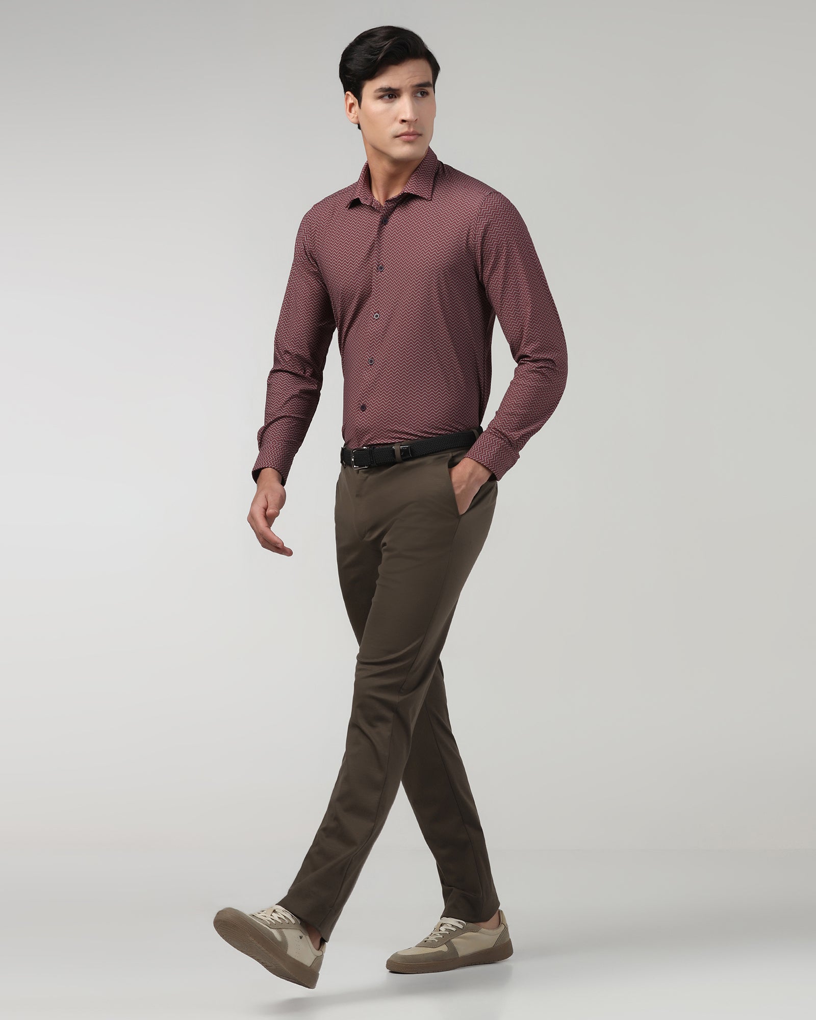 Brown TechPro Solid Trouser - Explorer