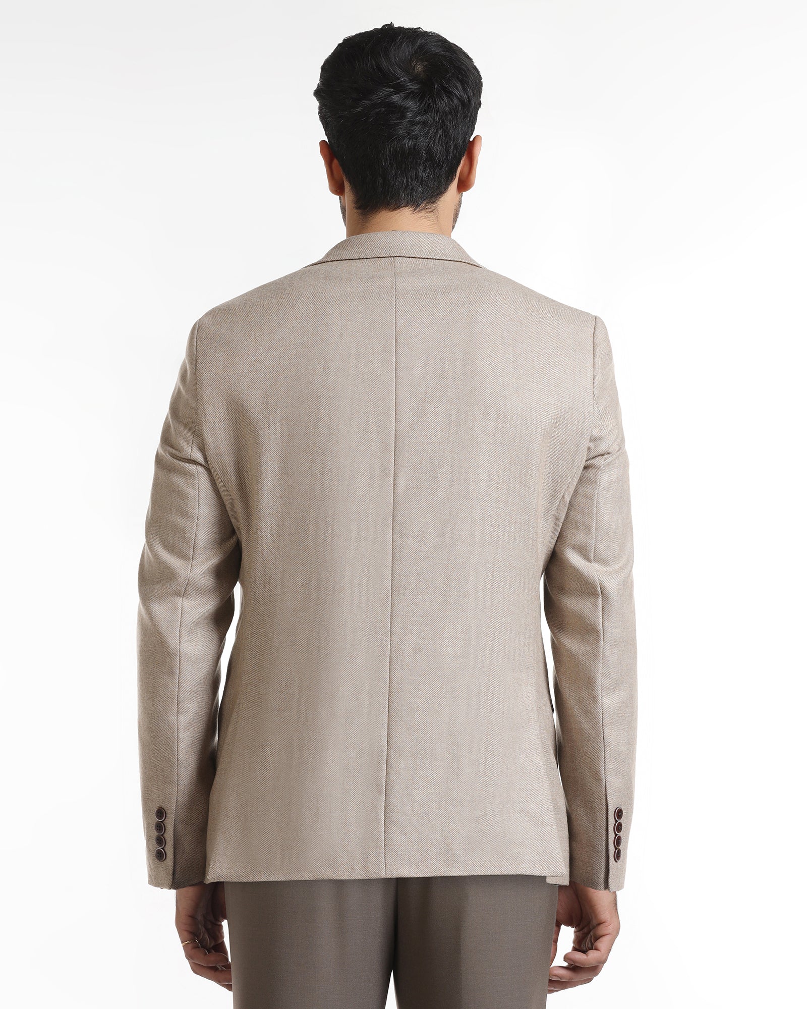 Brown Textured Blazer - Grant