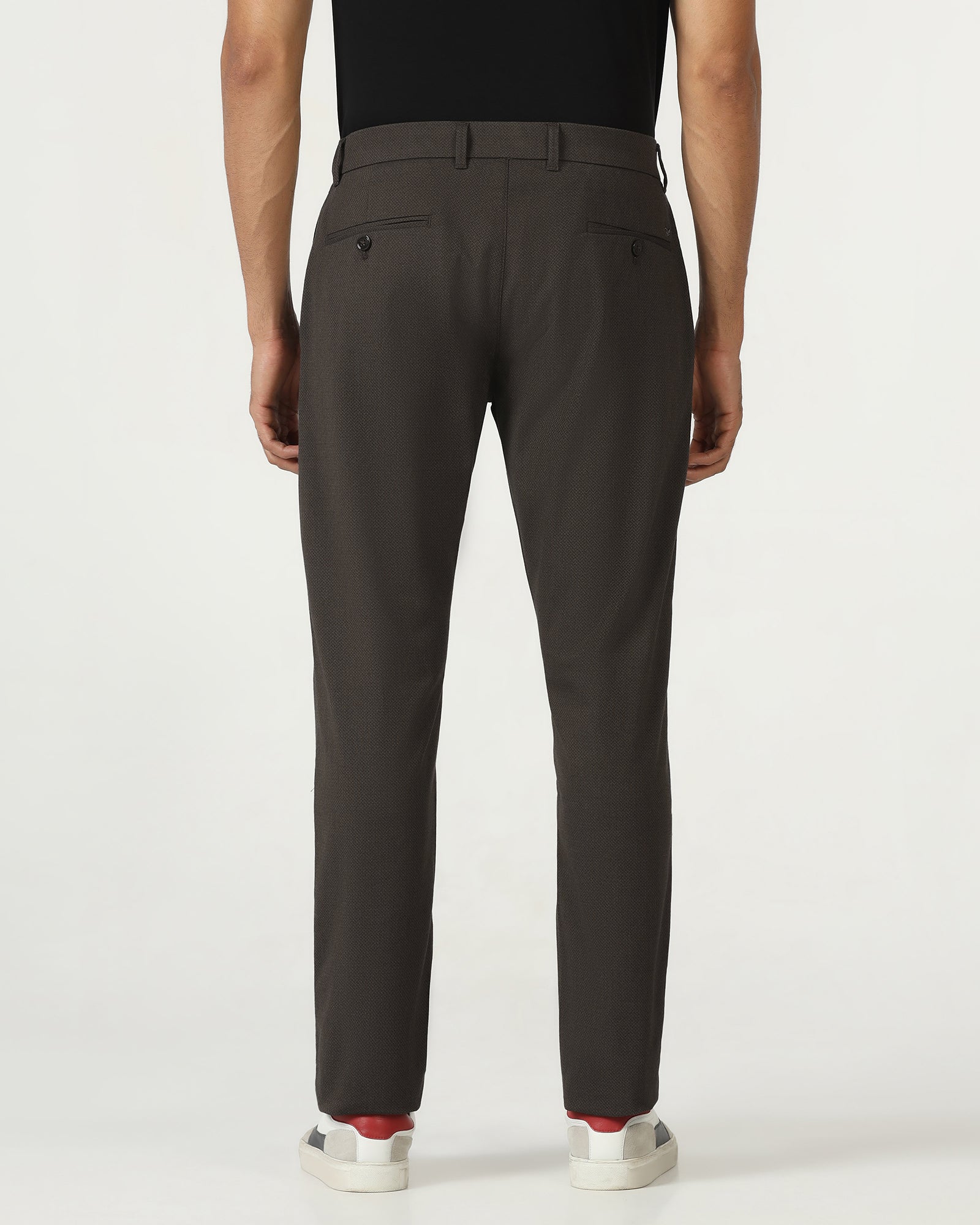 Brown Textured Khakis - Harry