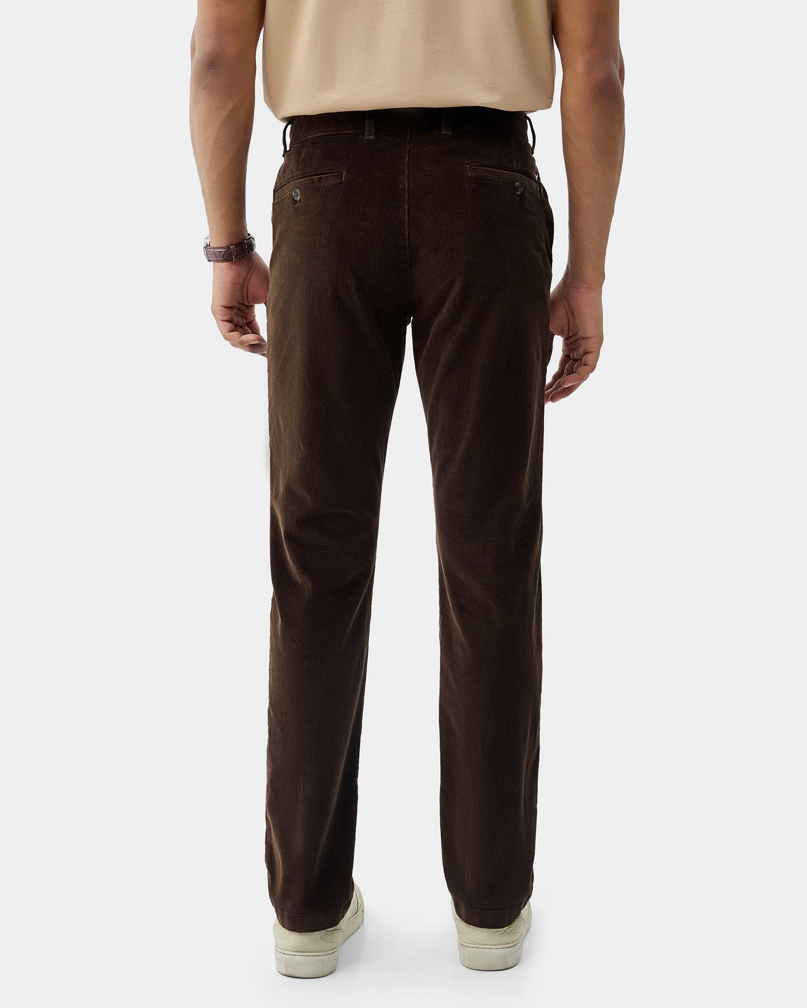 Brown Textured Khakis - Pamir