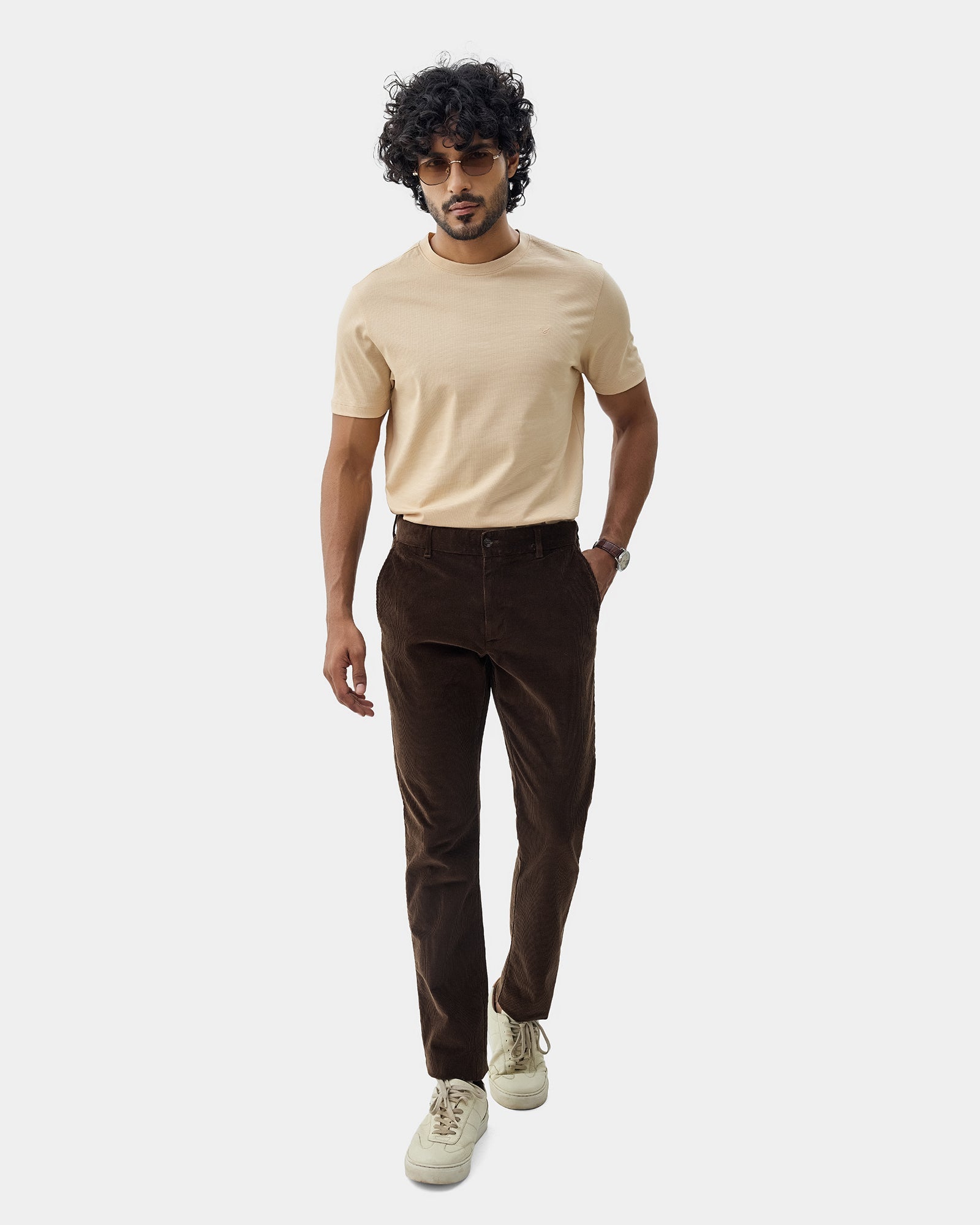 Brown Textured Khakis - Pamir