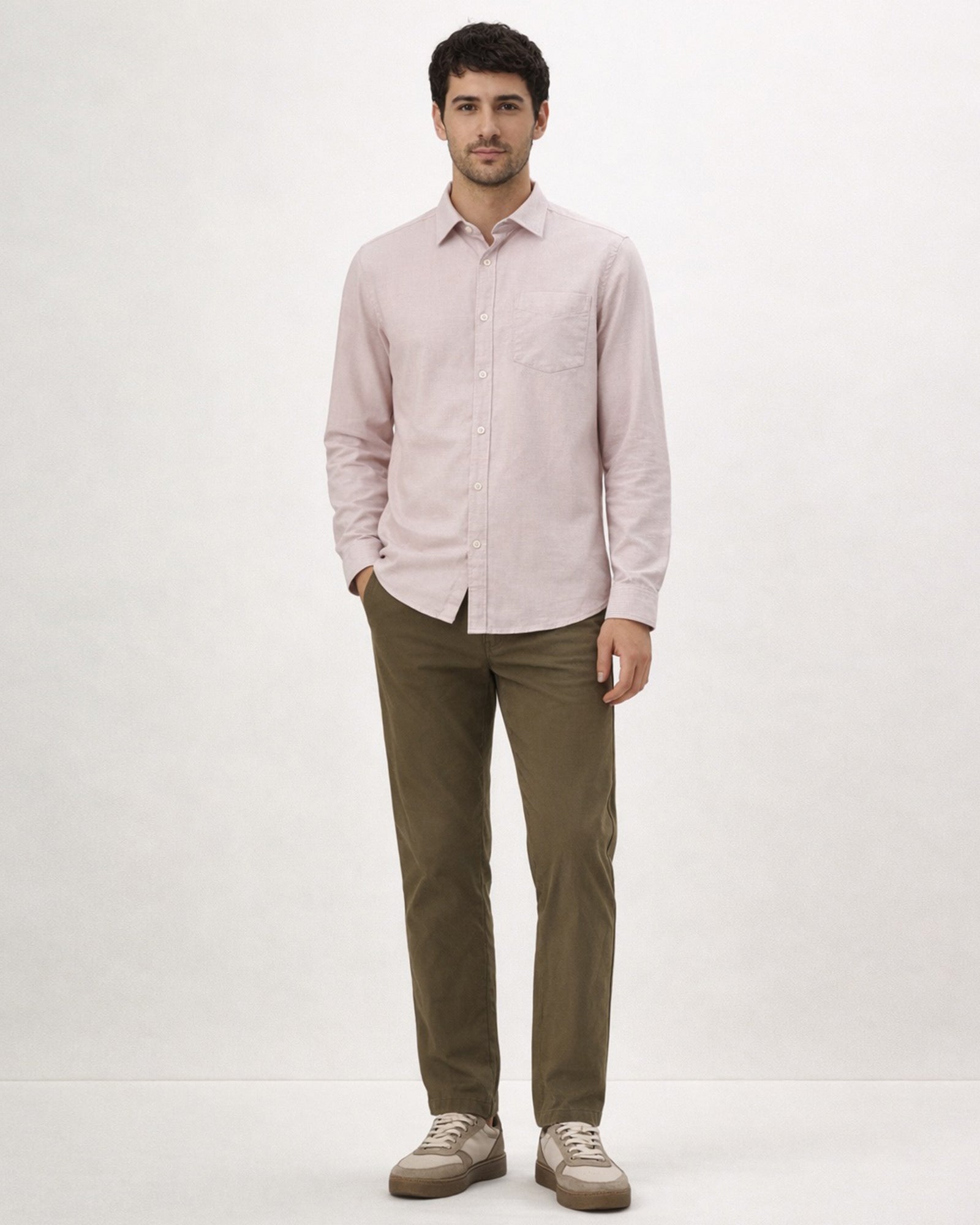 Brown Textured Khakis - Perch