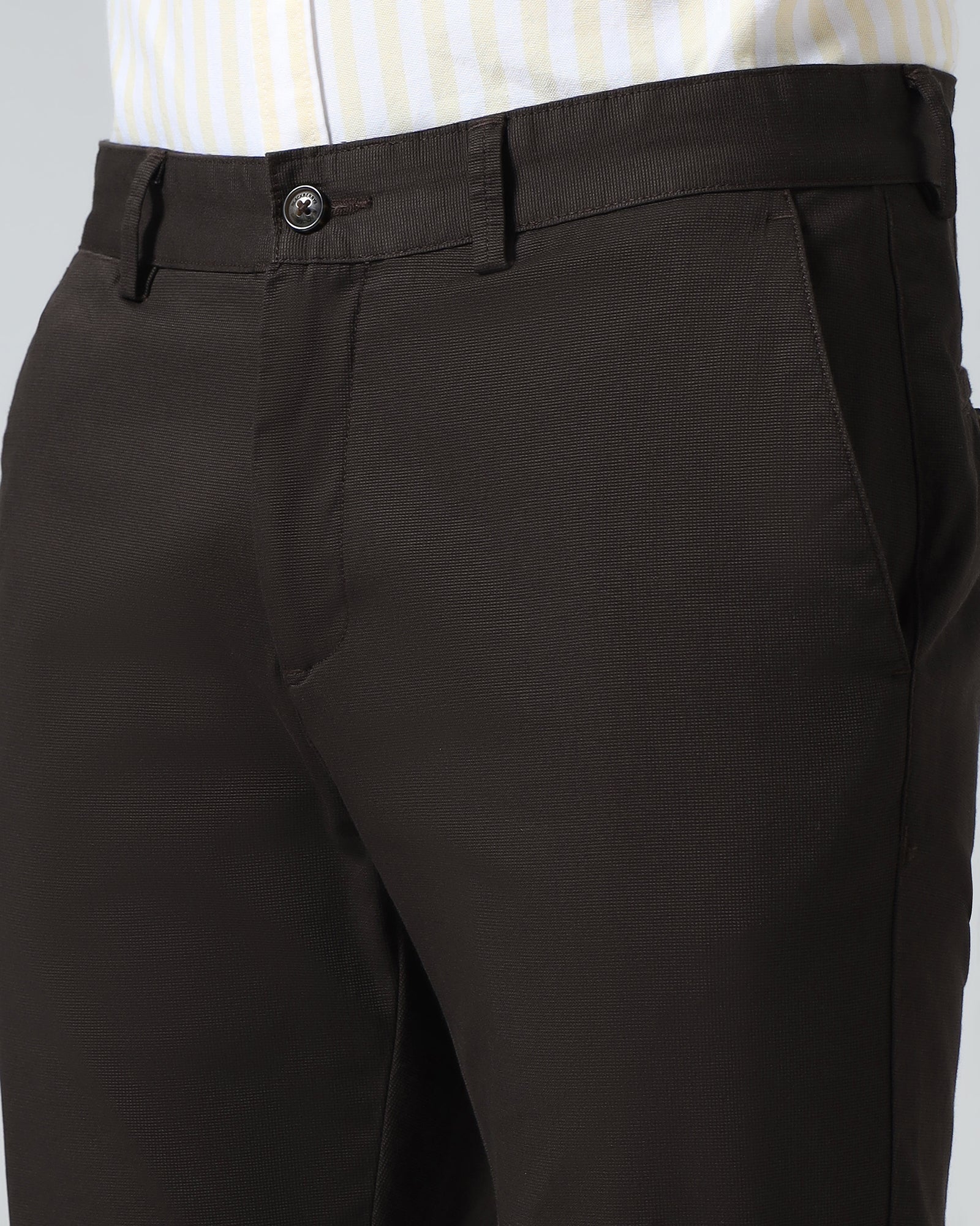 Brown Textured Khakis - Portico