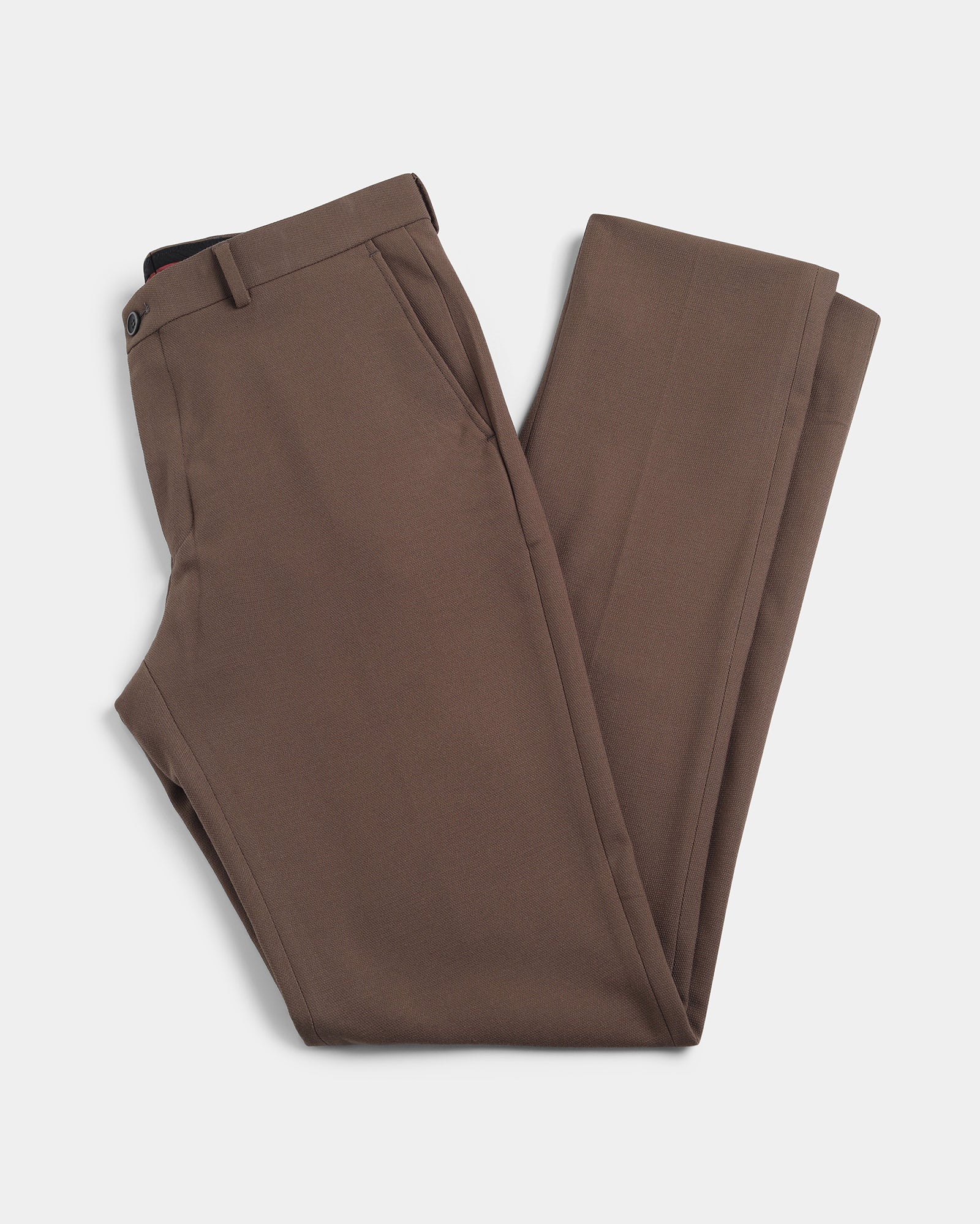 Brown Textured Trouser - Jona