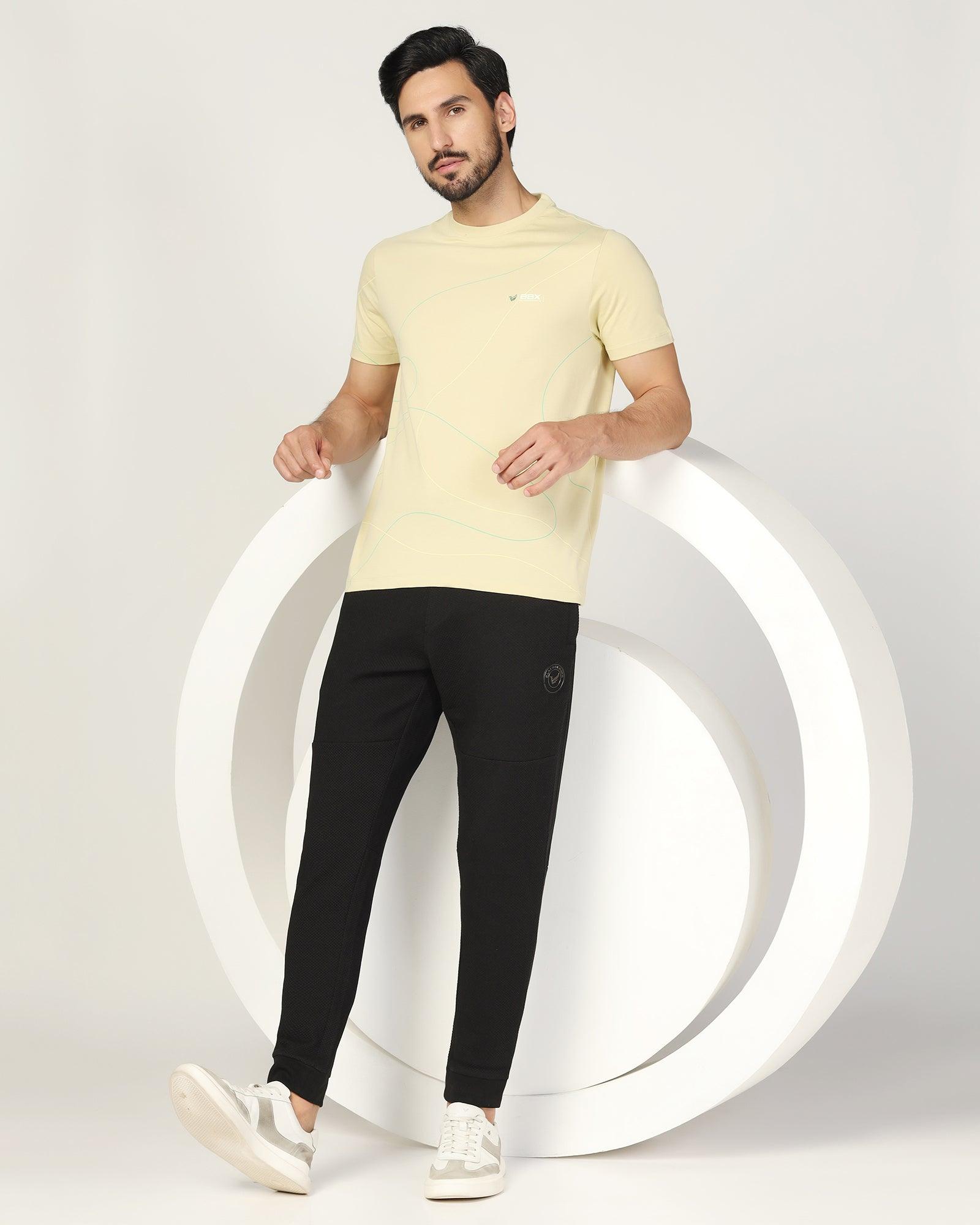 Casual Black Solid Jogger - Roddy - Blackberrys