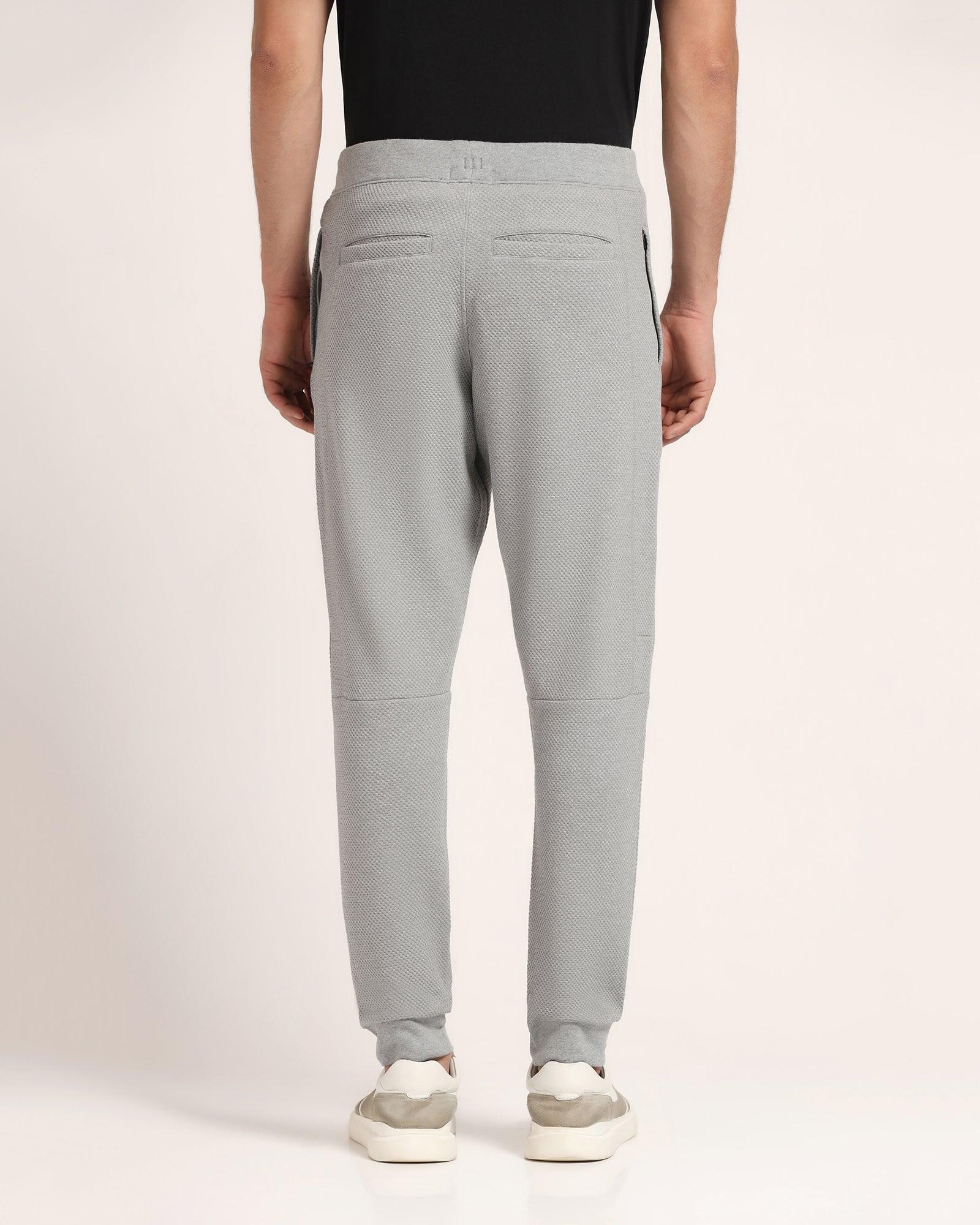 Casual Grey Solid Jogger - Roddy - Blackberrys