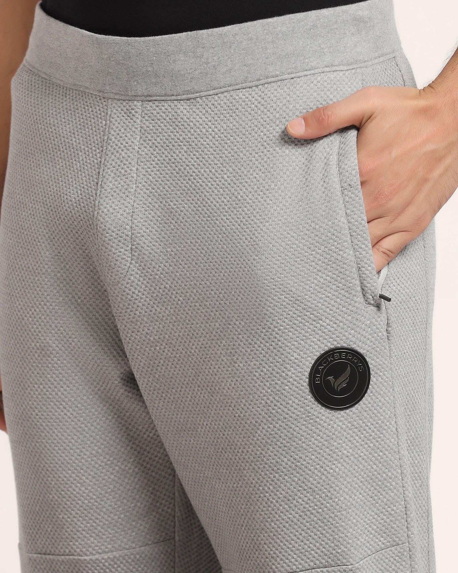 Casual Grey Solid Jogger - Roddy - Blackberrys
