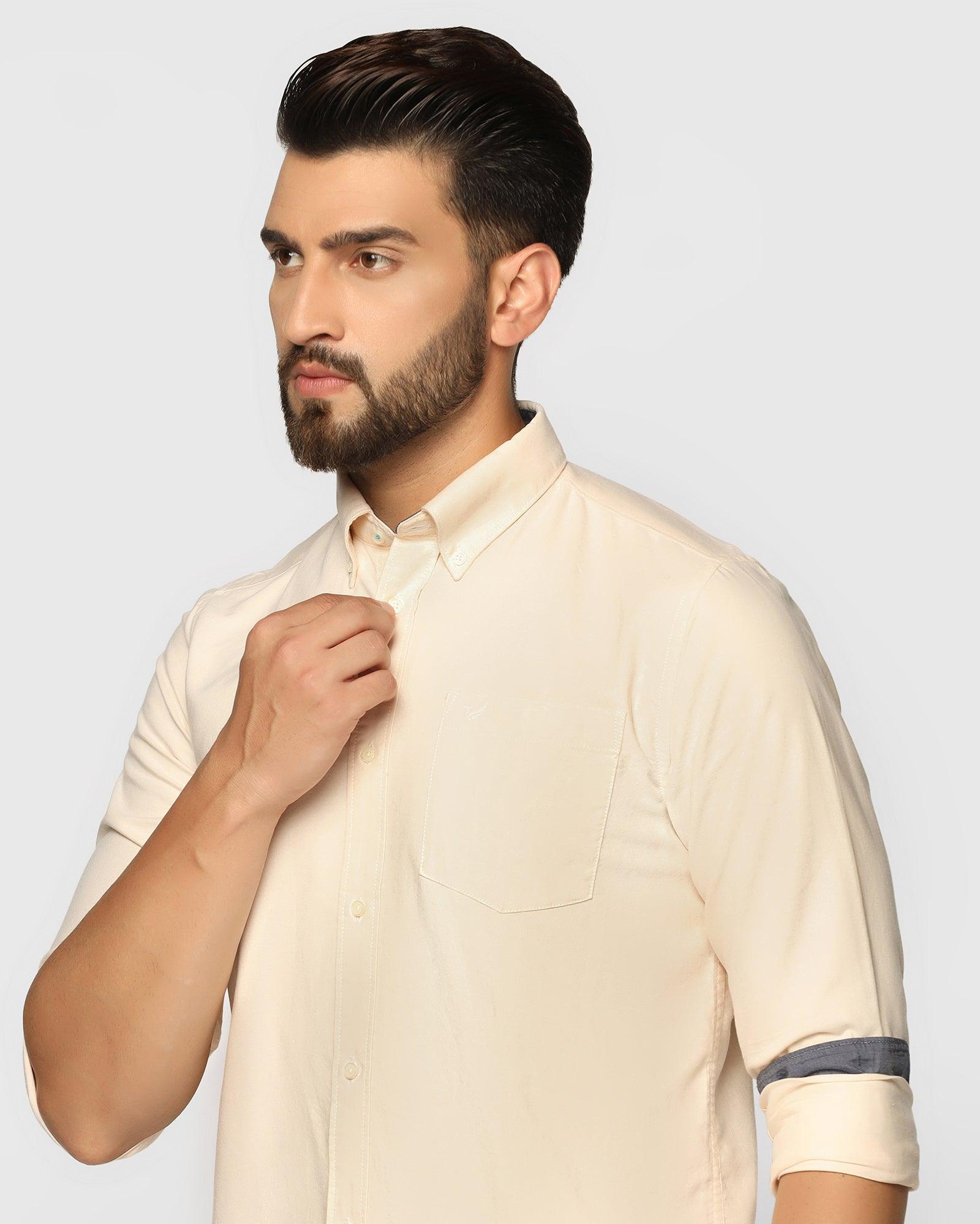 Casual Brown Solid Shirt - Tonic - Blackberrys