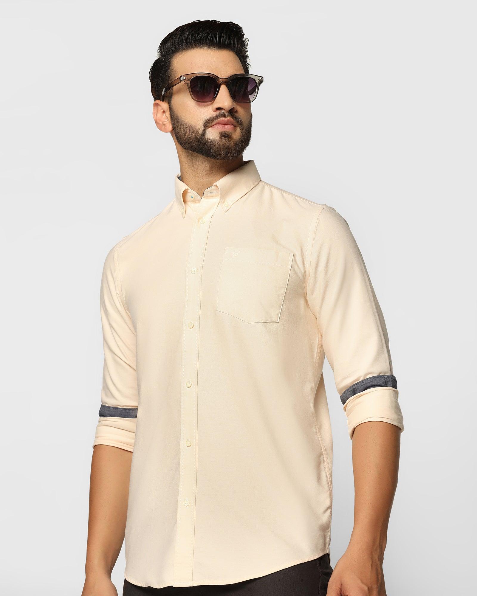 Casual Brown Solid Shirt - Tonic - Blackberrys