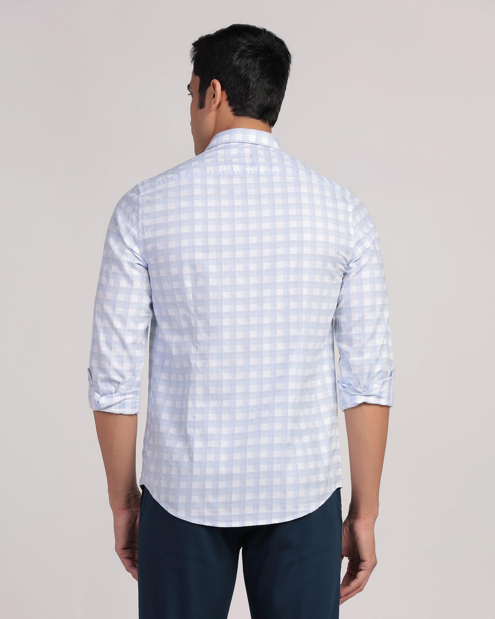Casual Blue Check Shirt - Torin - Blackberrys