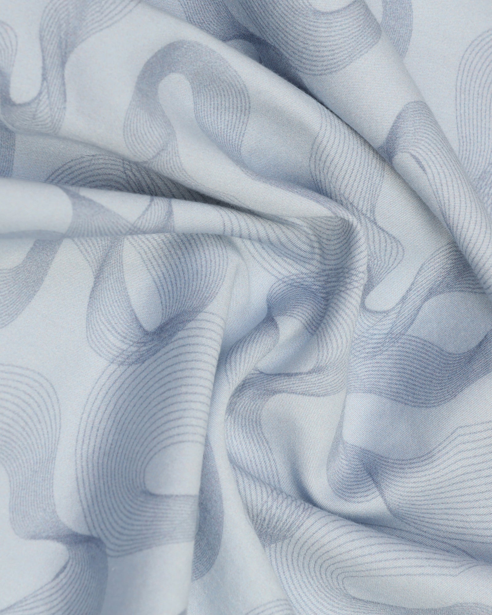 Casual Blue Printed Shirt - Heath