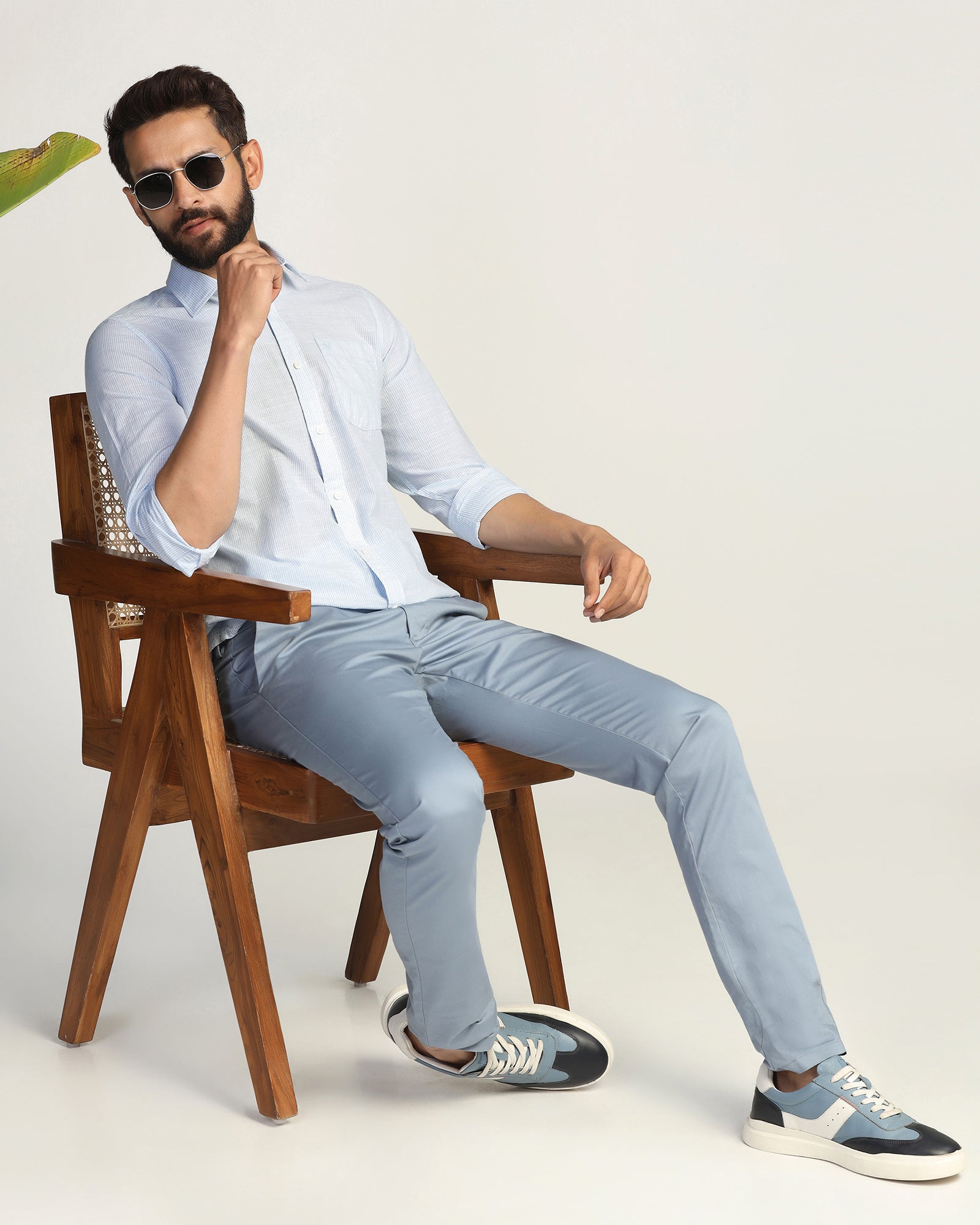 Casual Blue Stripe Shirt - Marven