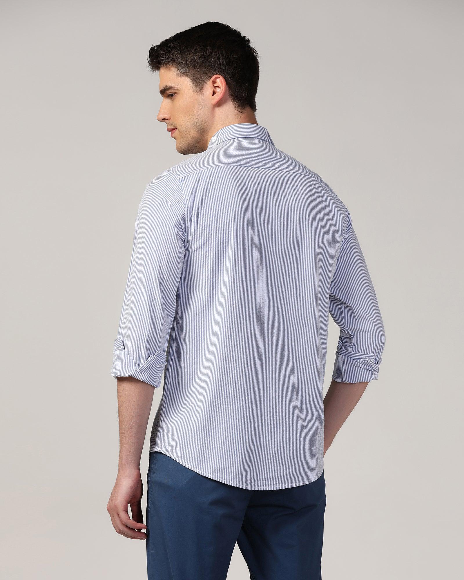 Casual Blue Stripe Shirt - Taffy - Blackberrys