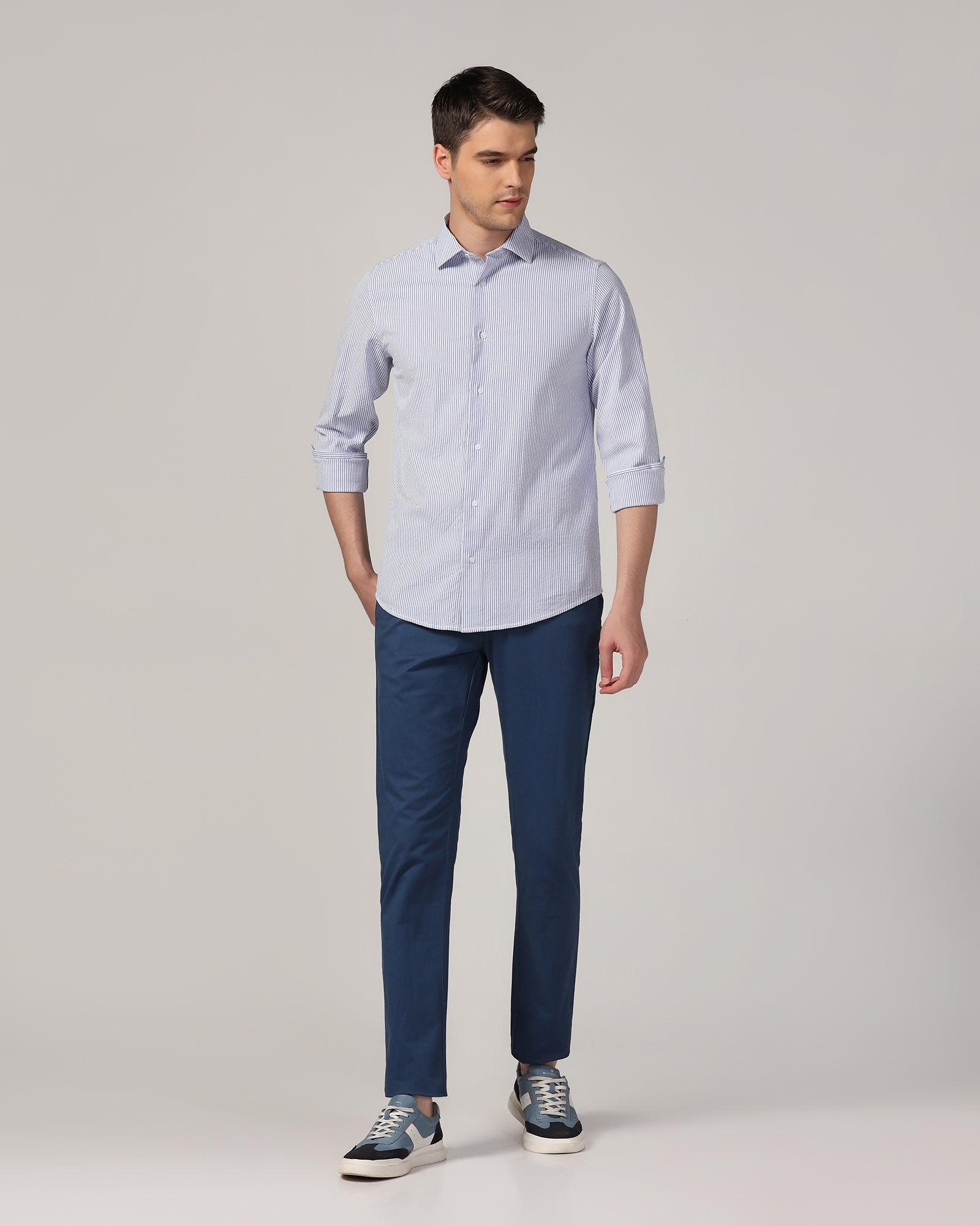 Casual Blue Stripe Shirt - Taffy - Blackberrys