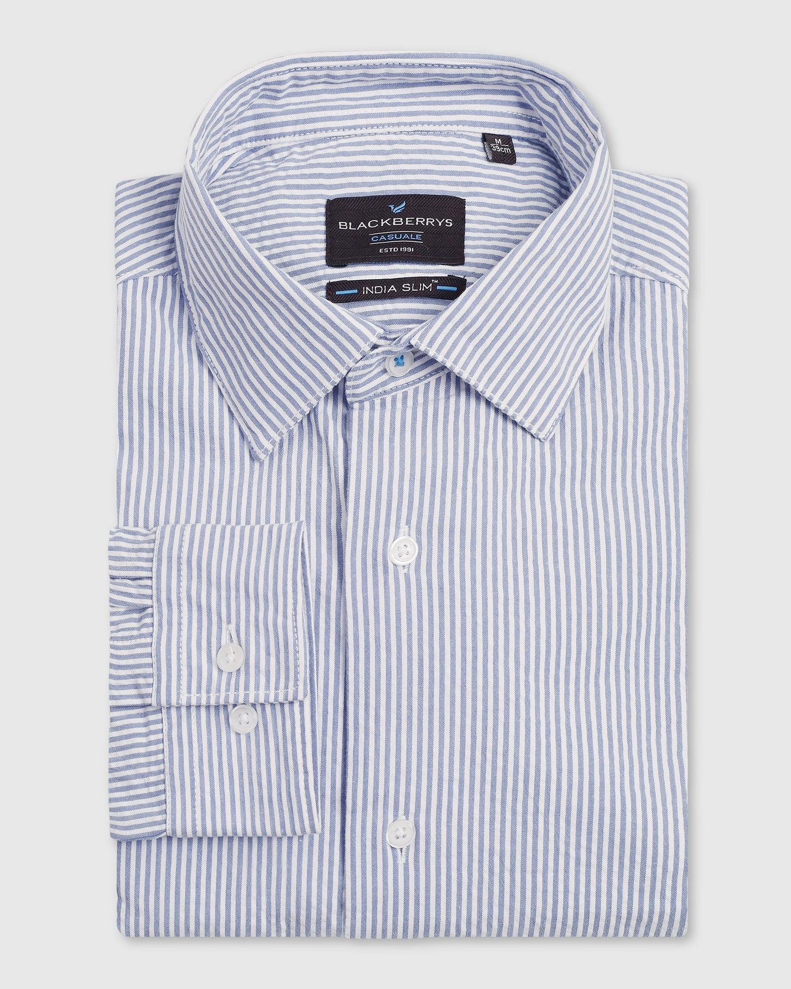 Casual Blue Stripe Shirt - Taffy - Blackberrys