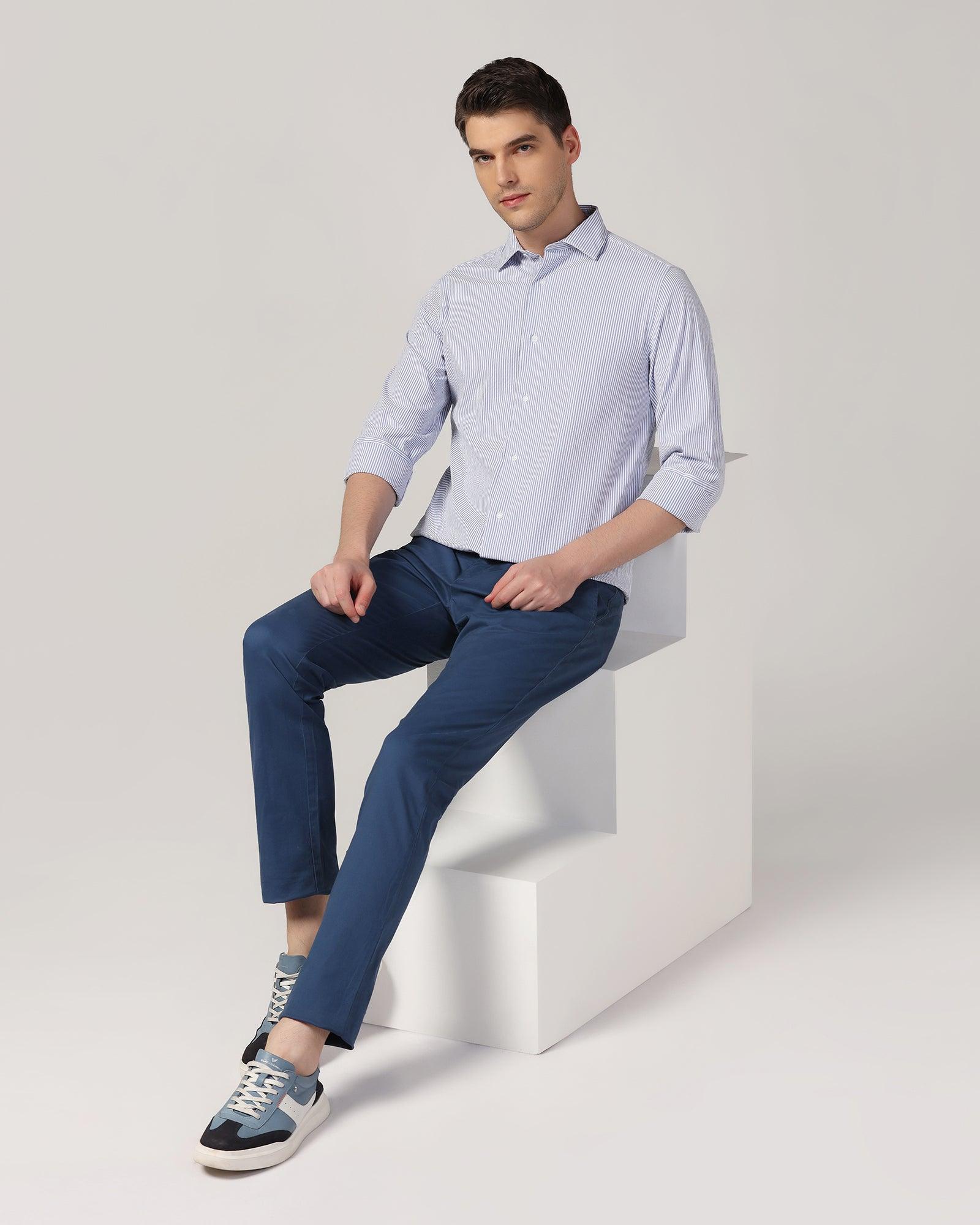 Casual Blue Stripe Shirt - Taffy - Blackberrys