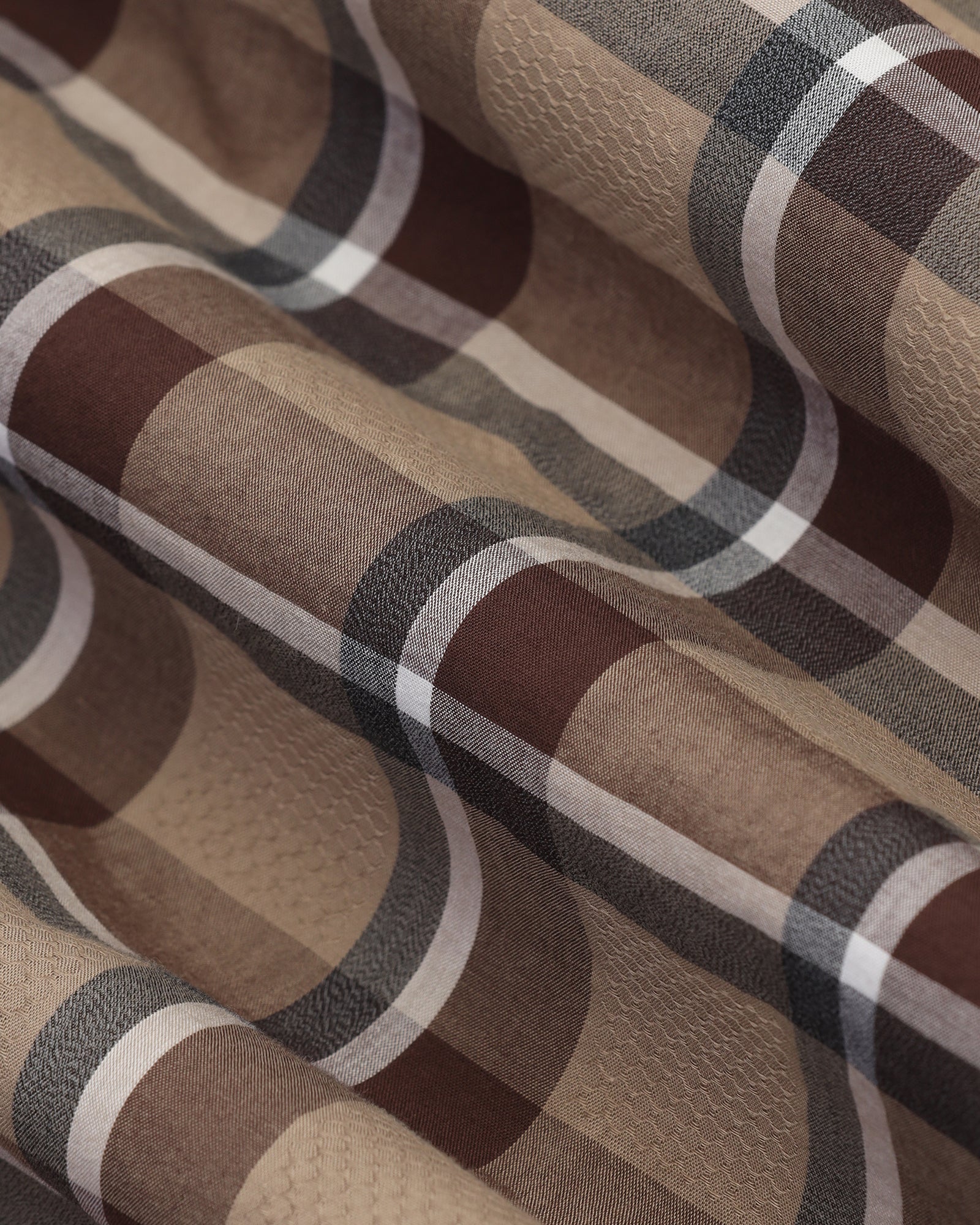 Casual Brown Check Shirt - Jace