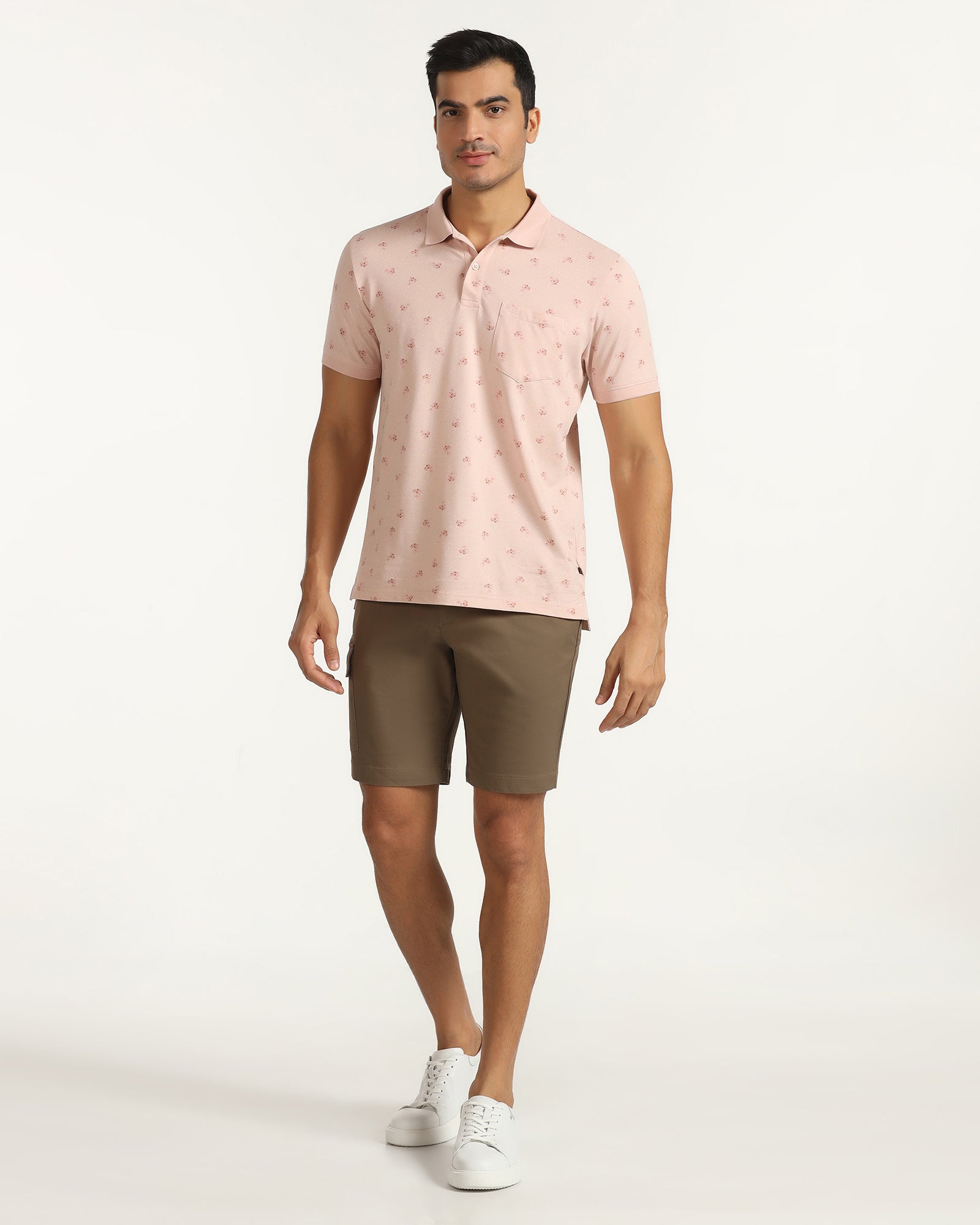 Casual Brown Solid Shorts - Vik