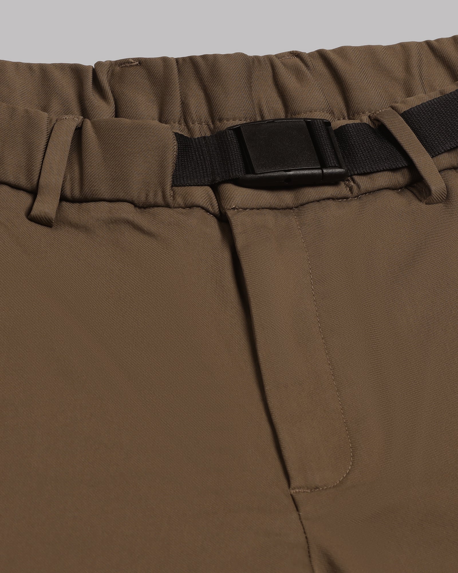 Casual Brown Solid Shorts - Vik