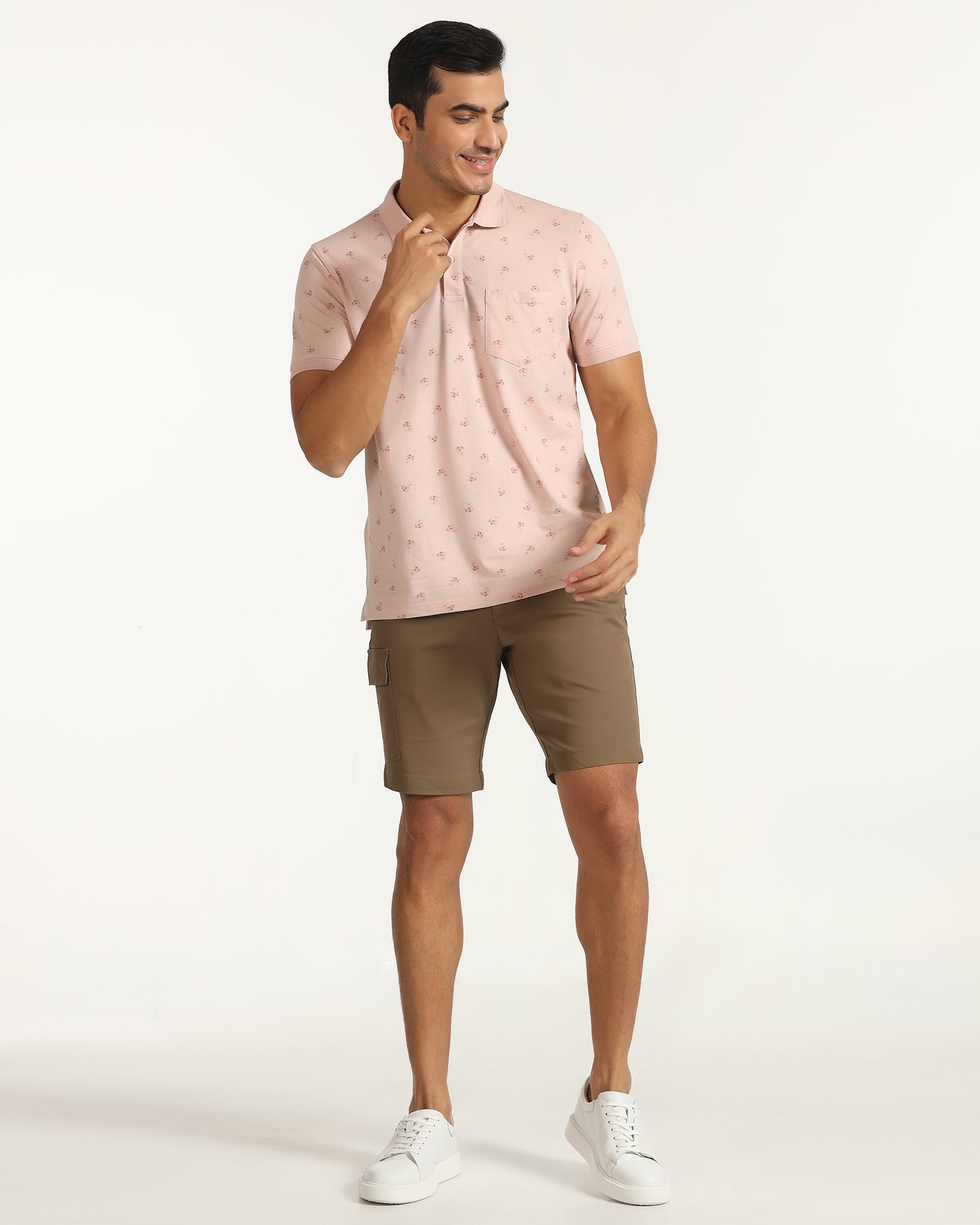 Casual Brown Solid Shorts - Vik