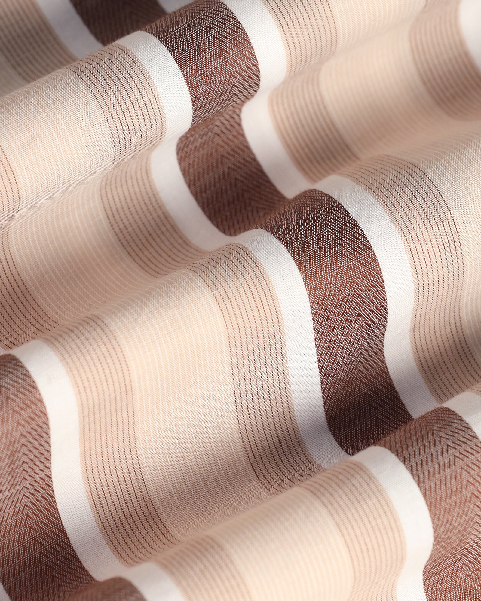 Casual Brown Stripe Shirt - Montag