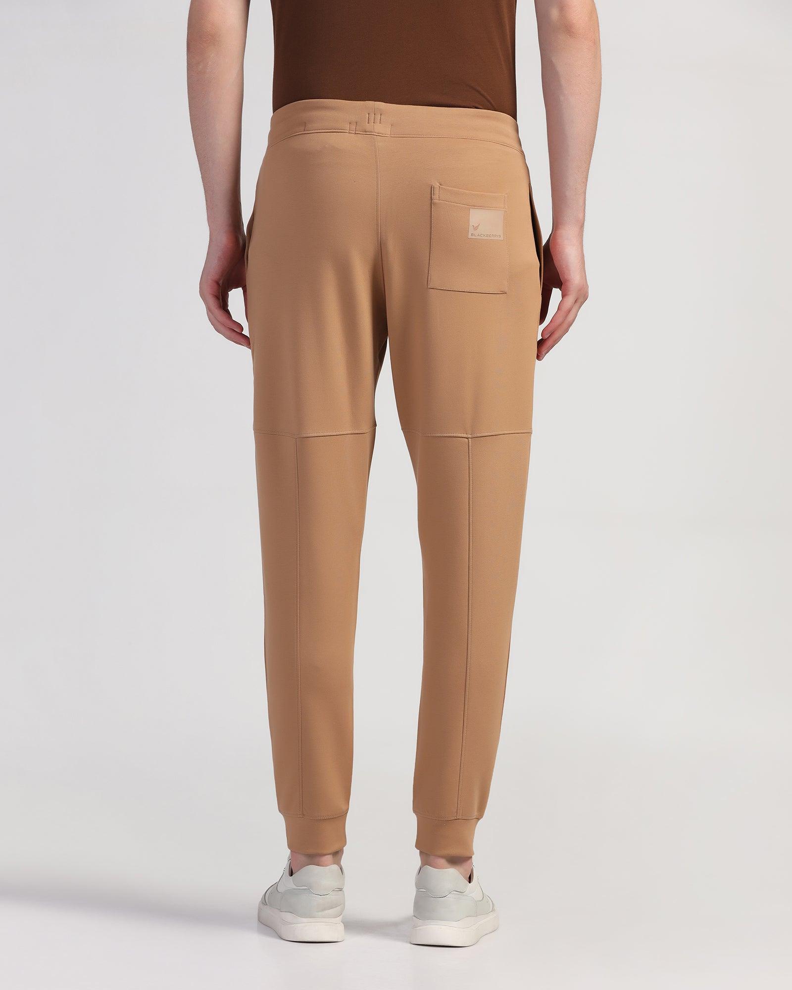 Casual Camel Solid Jogger - Jean - Blackberrys