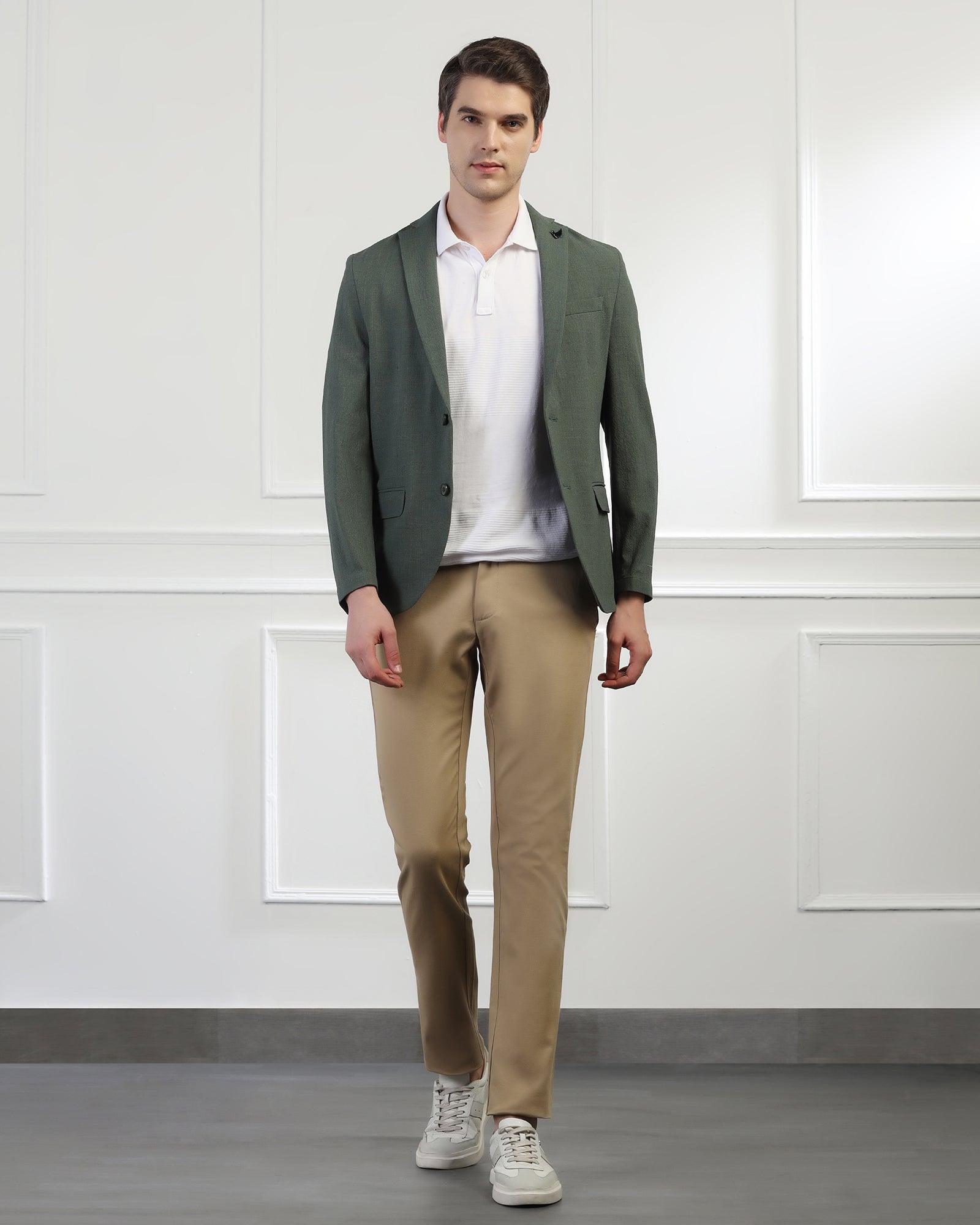 Casual Green Check Blazer - Marcus - Blackberrys