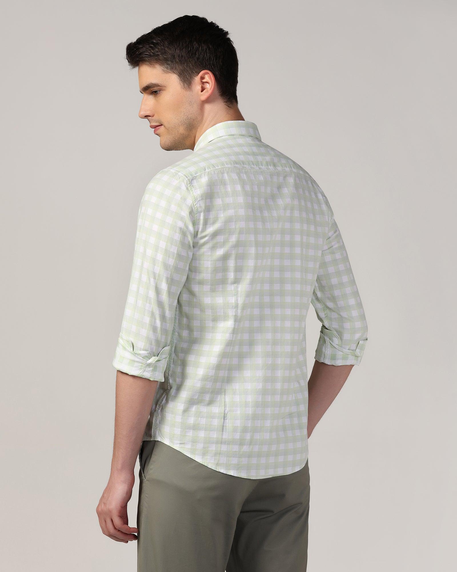 Casual Green Check Shirt - Torin - Blackberrys